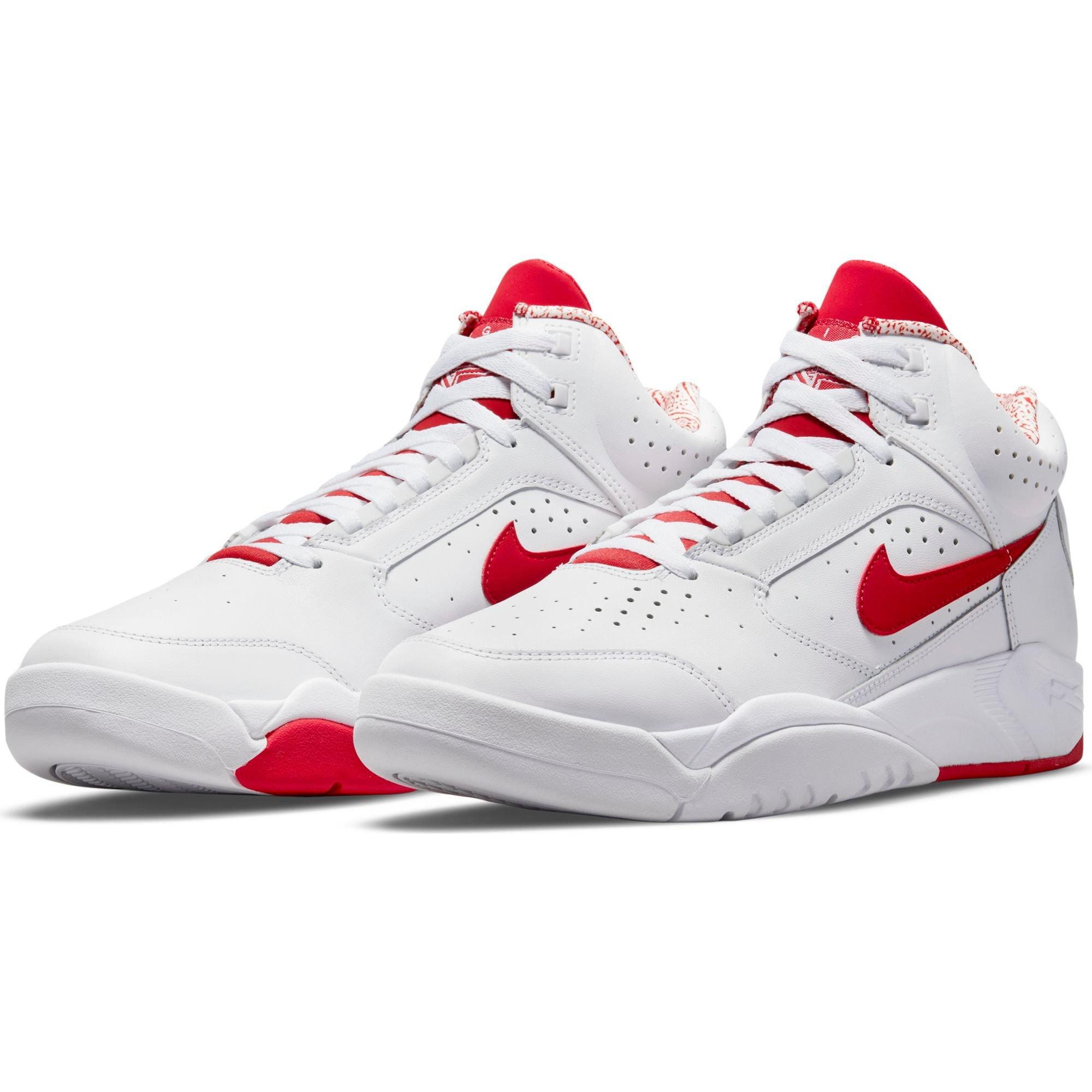 Van toepassing details baas Nike Air Flight Lite Mid "White/University Red" Men's Shoe