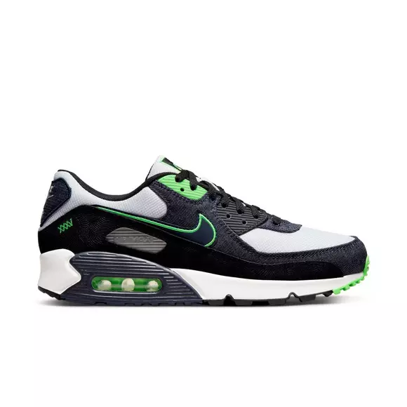grond Stemmen tobben Nike Air Max 90 SE "Black/Obsidian/Scream Green" Men's Shoe