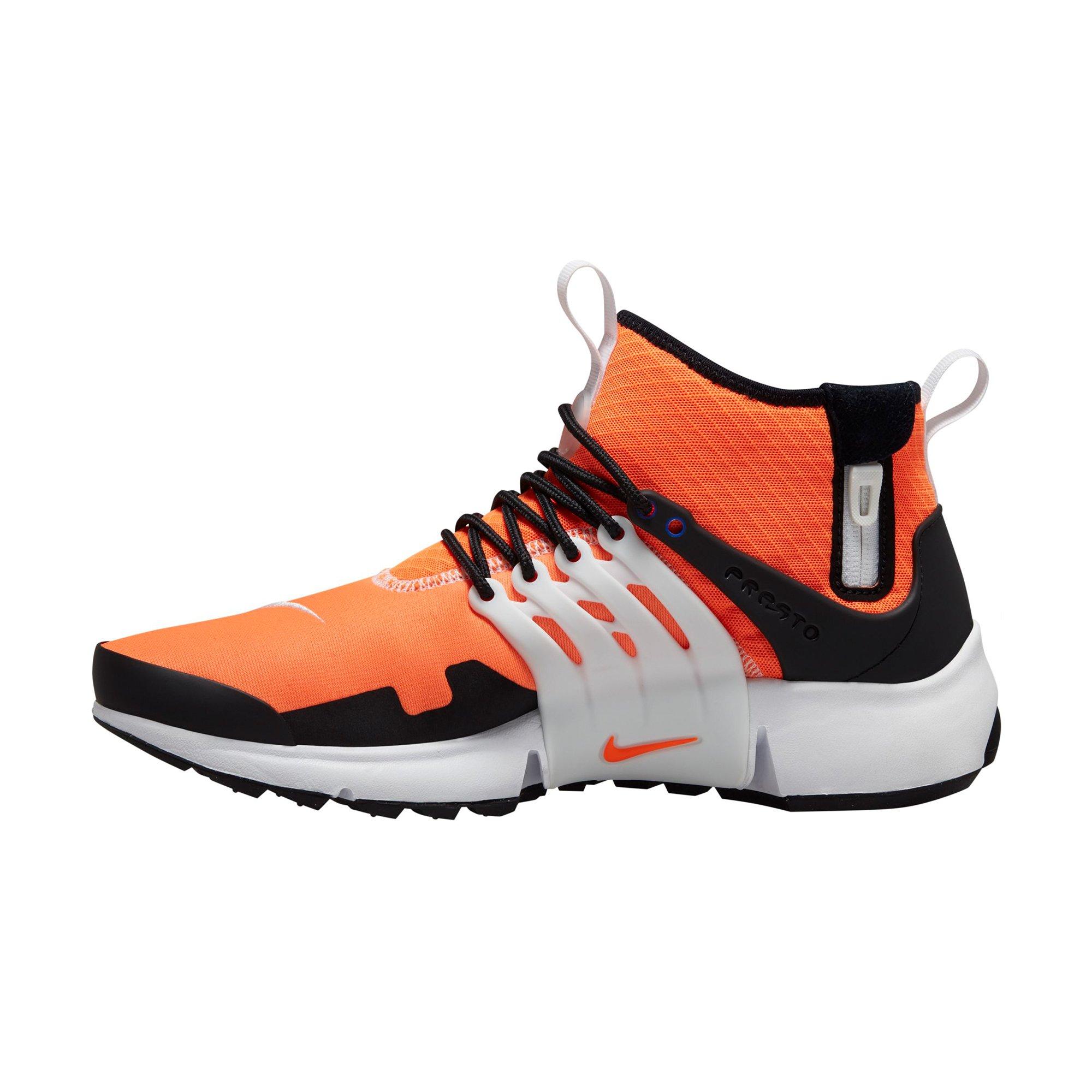 Black & Orange Nike Presto Men Shoes