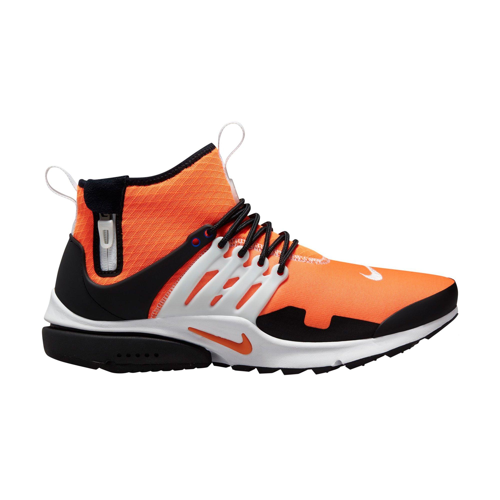 Nike Air Presto Mid Utility "Orange/Black/White" Men's Shoe - ORANGE/BLACK Thumbnail View 1