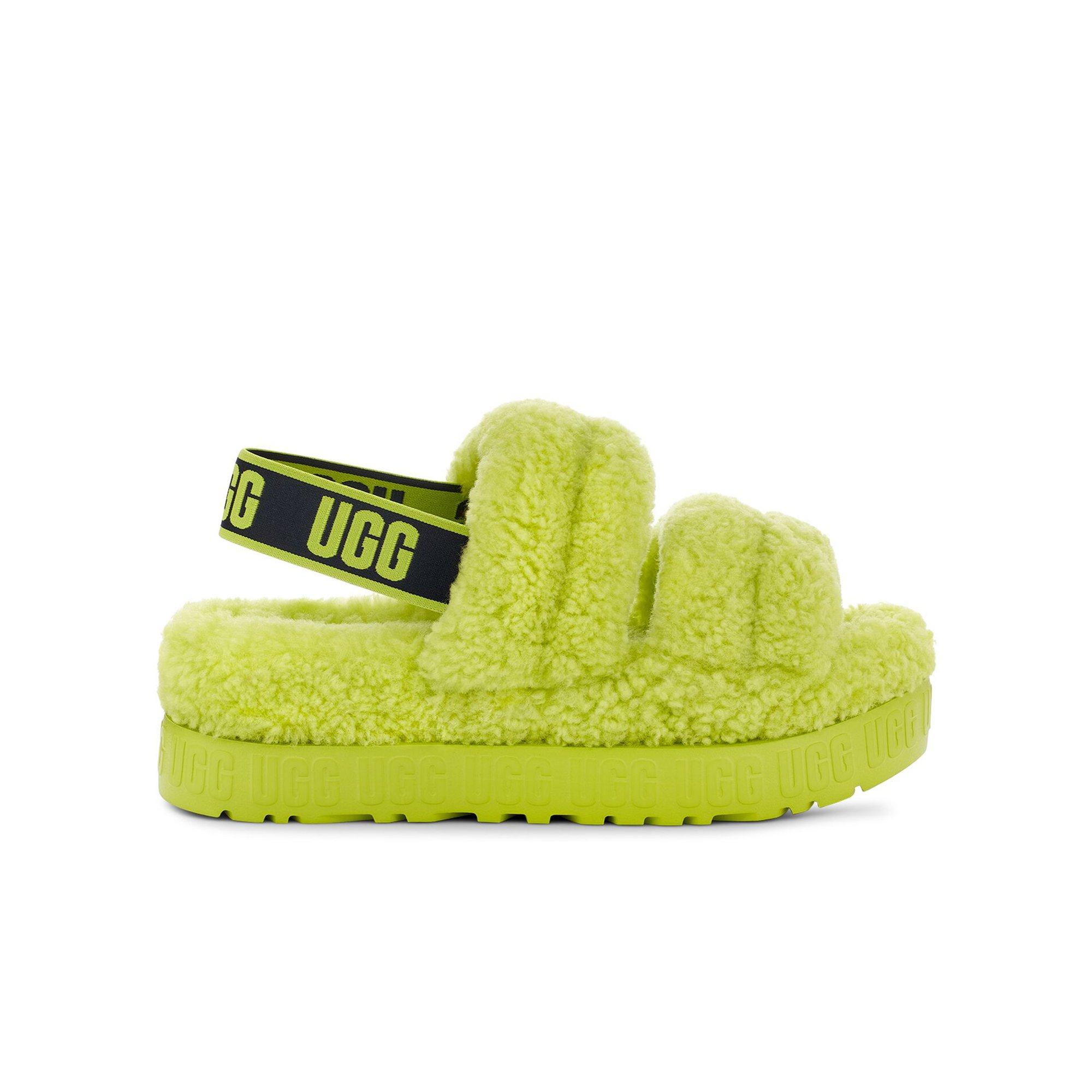 Lime green ugg discount slippers