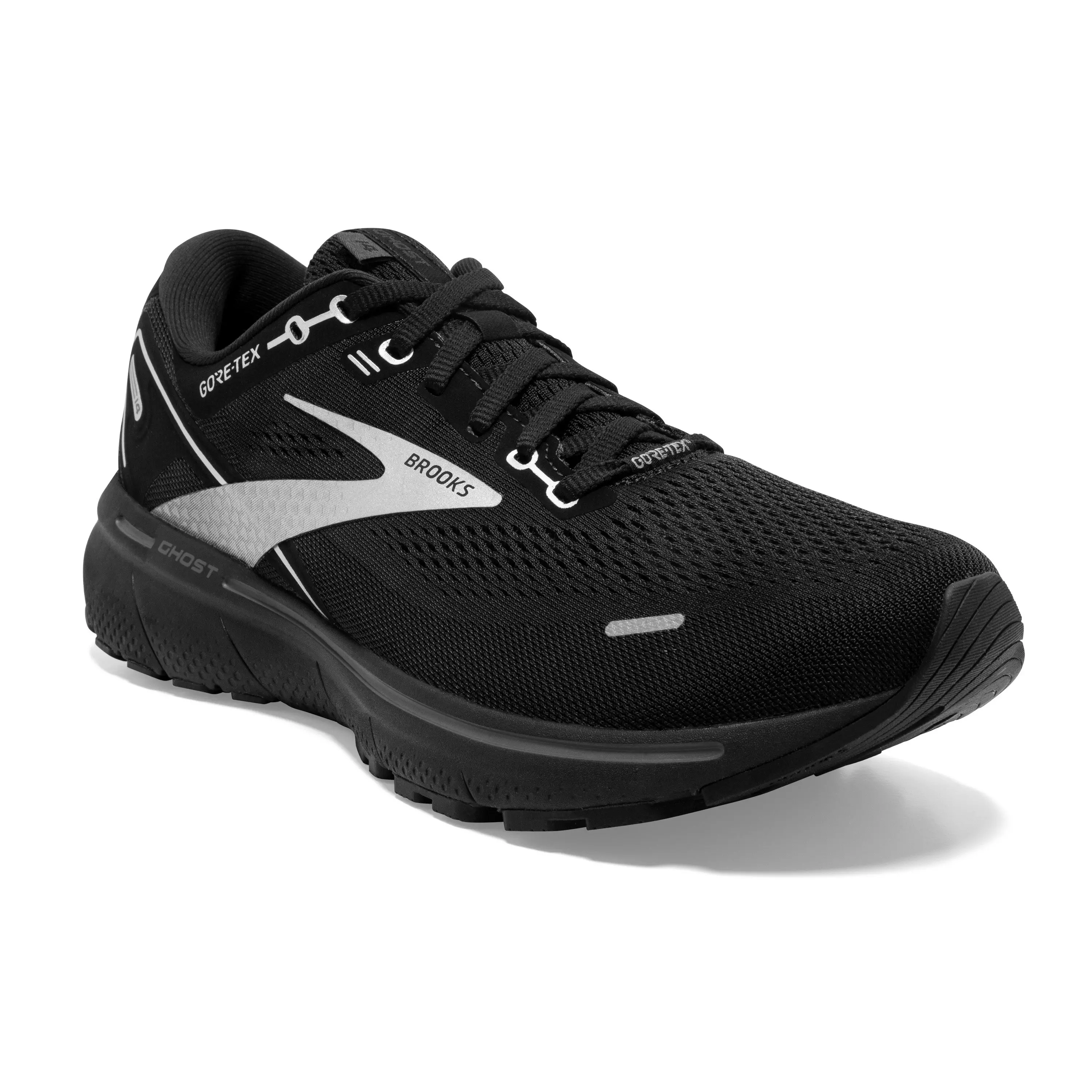 Brooks Ghost 14 GTX "Black/Black/Ebony" Men's Running Shoe - BLACK/BLACK/EBONY