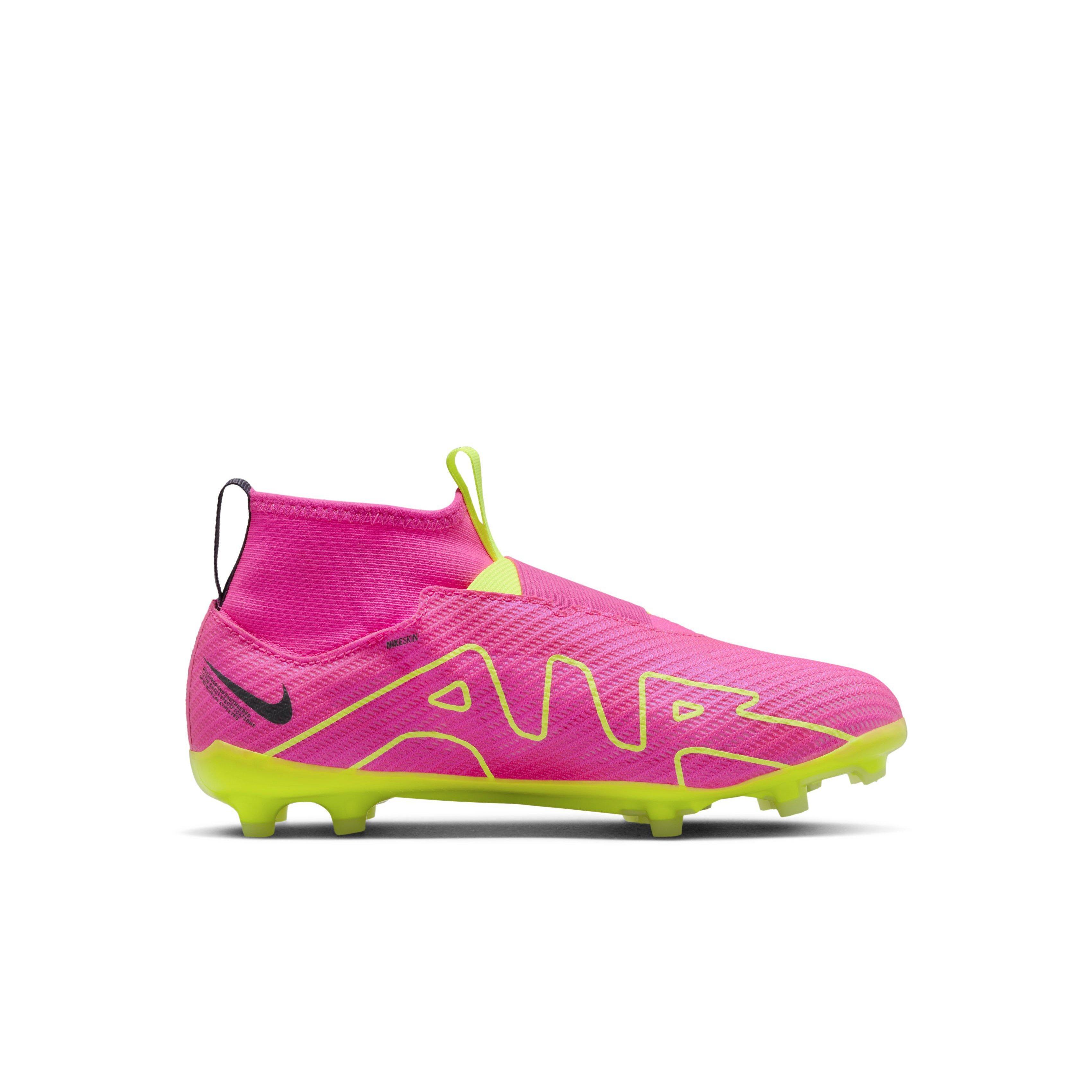 pink sock with nike mercurial superfly