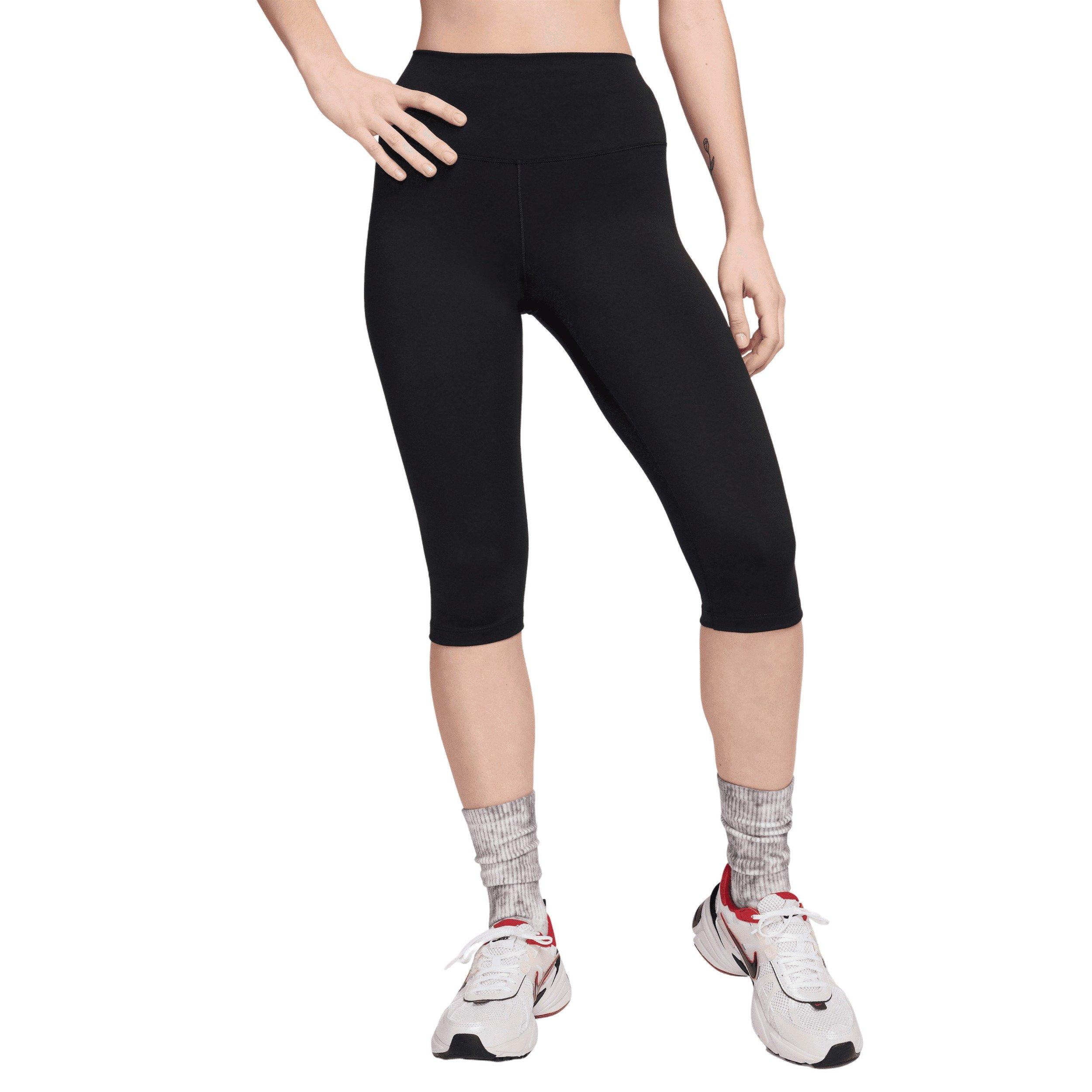 Nike Women's One High-Waisted Capri Leggings - Black - BLACK Thumbnail View 1