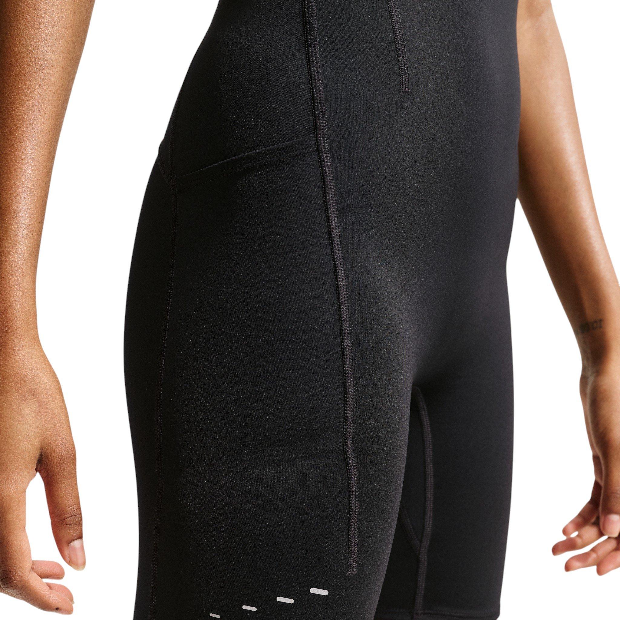 Nike Women's Swift Dri-FIT Running Bodysuit - Black - BLACK