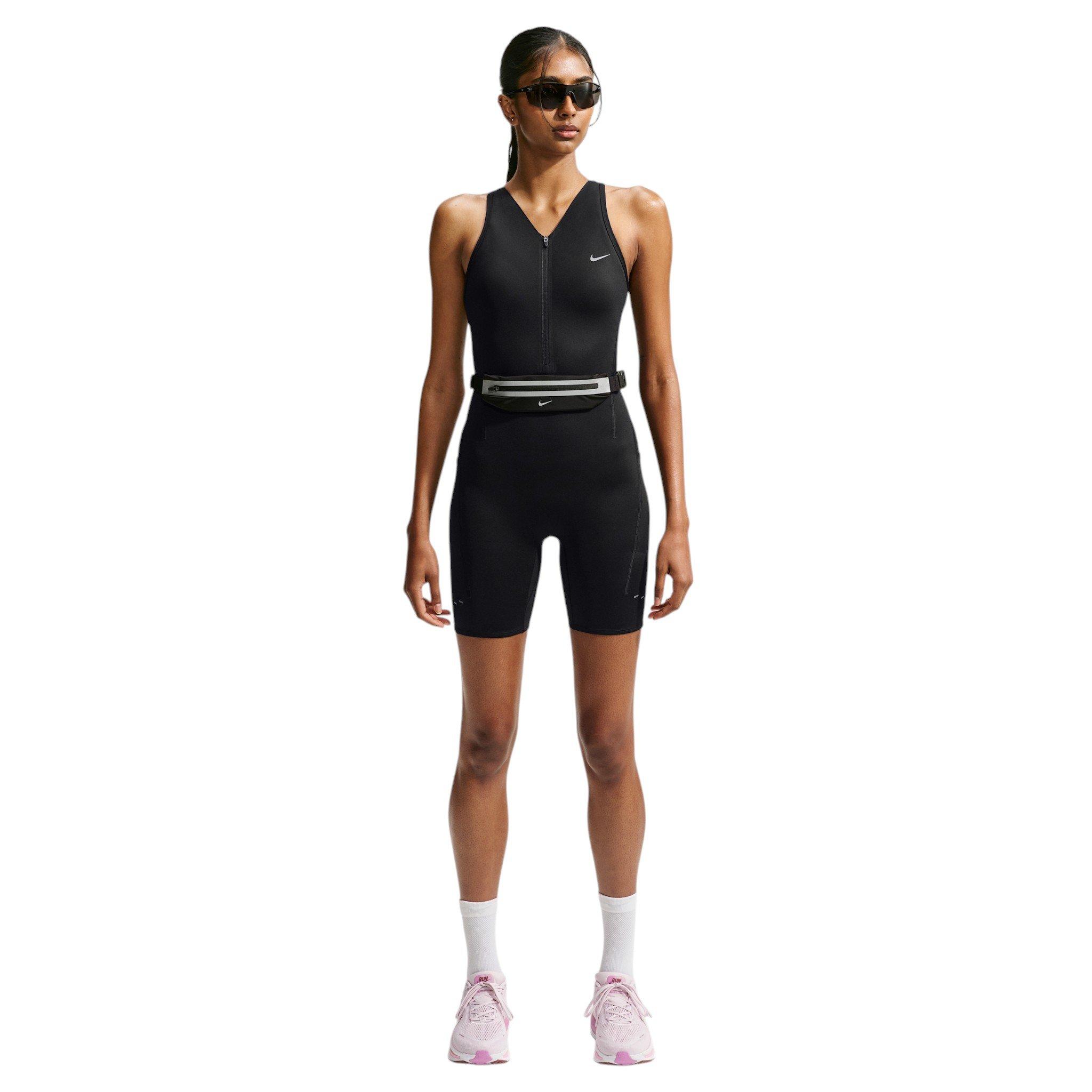 Nike Women's Swift Dri-FIT Running Bodysuit - Black - BLACK