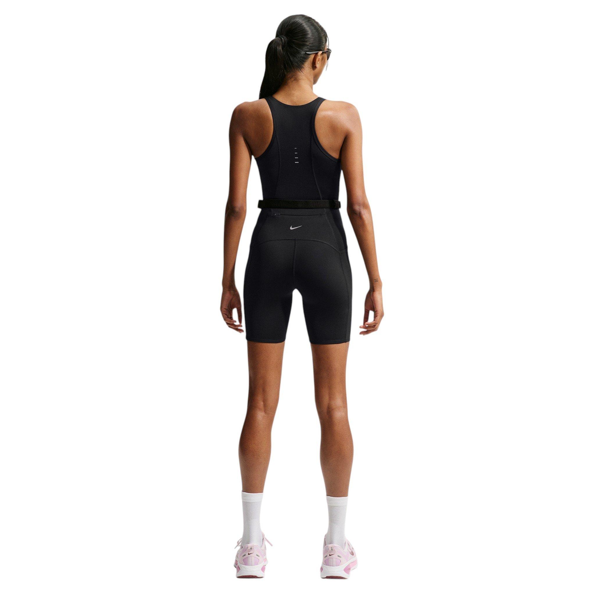 Nike Women's Swift Dri-FIT Running Bodysuit - Black - BLACK