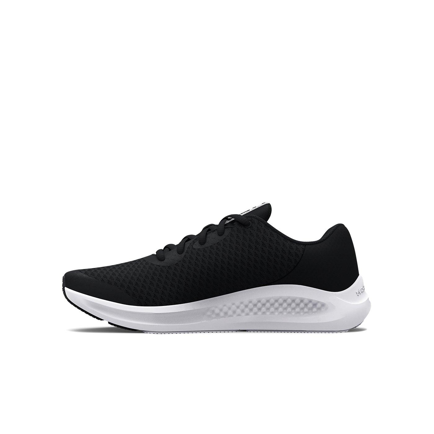 Under Armour Charged Pursuit 3 Grade School Boys' "Black/White" Running Shoe
