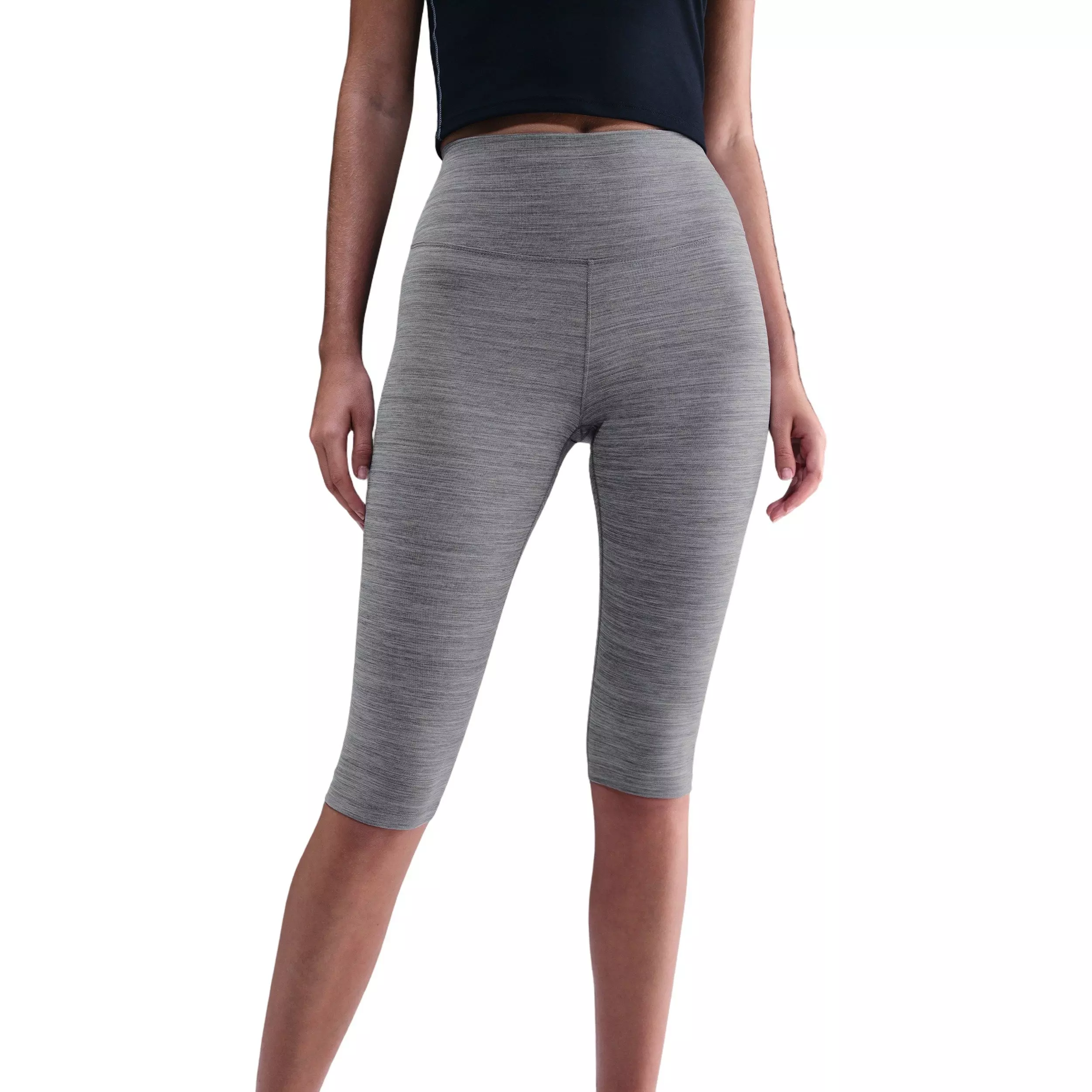 Nike Women's One High-Waisted Capri Leggings - Grey - GREY