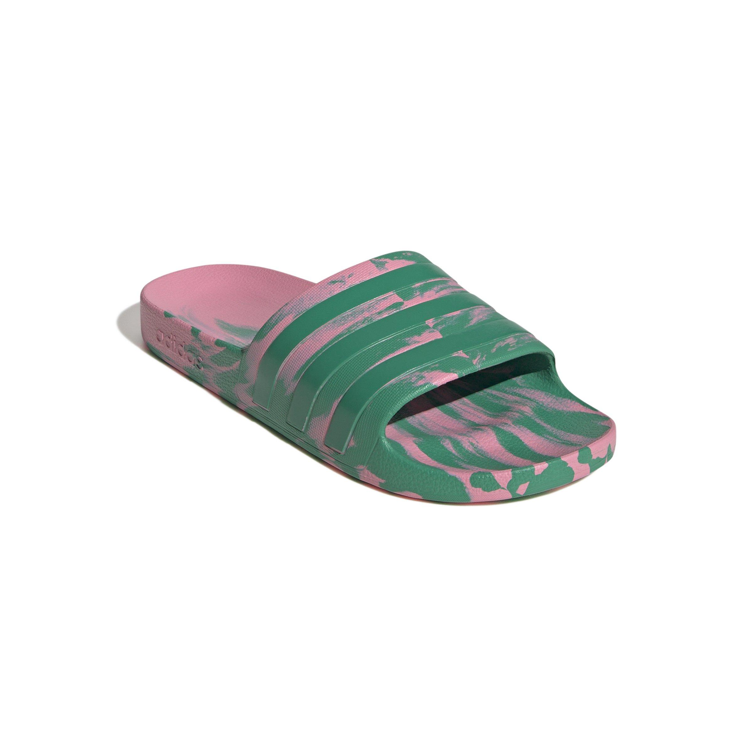 adidas Adilette Aqua "Bliss Pink/Court Green/Court Green" Unisex Slide - PINK Thumbnail View 3
