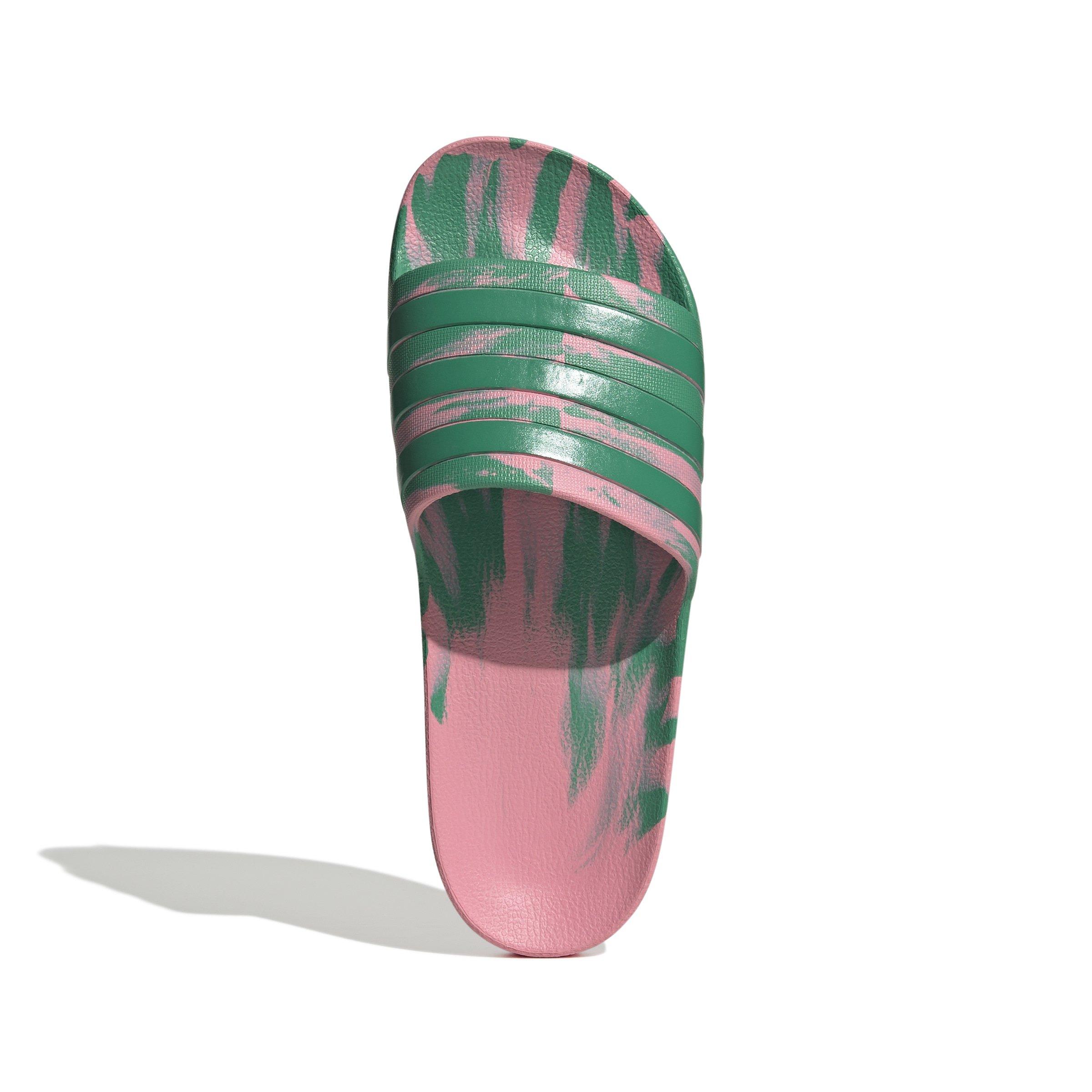 adidas Adilette Aqua "Bliss Pink/Court Green/Court Green" Unisex Slide - PINK Thumbnail View 5