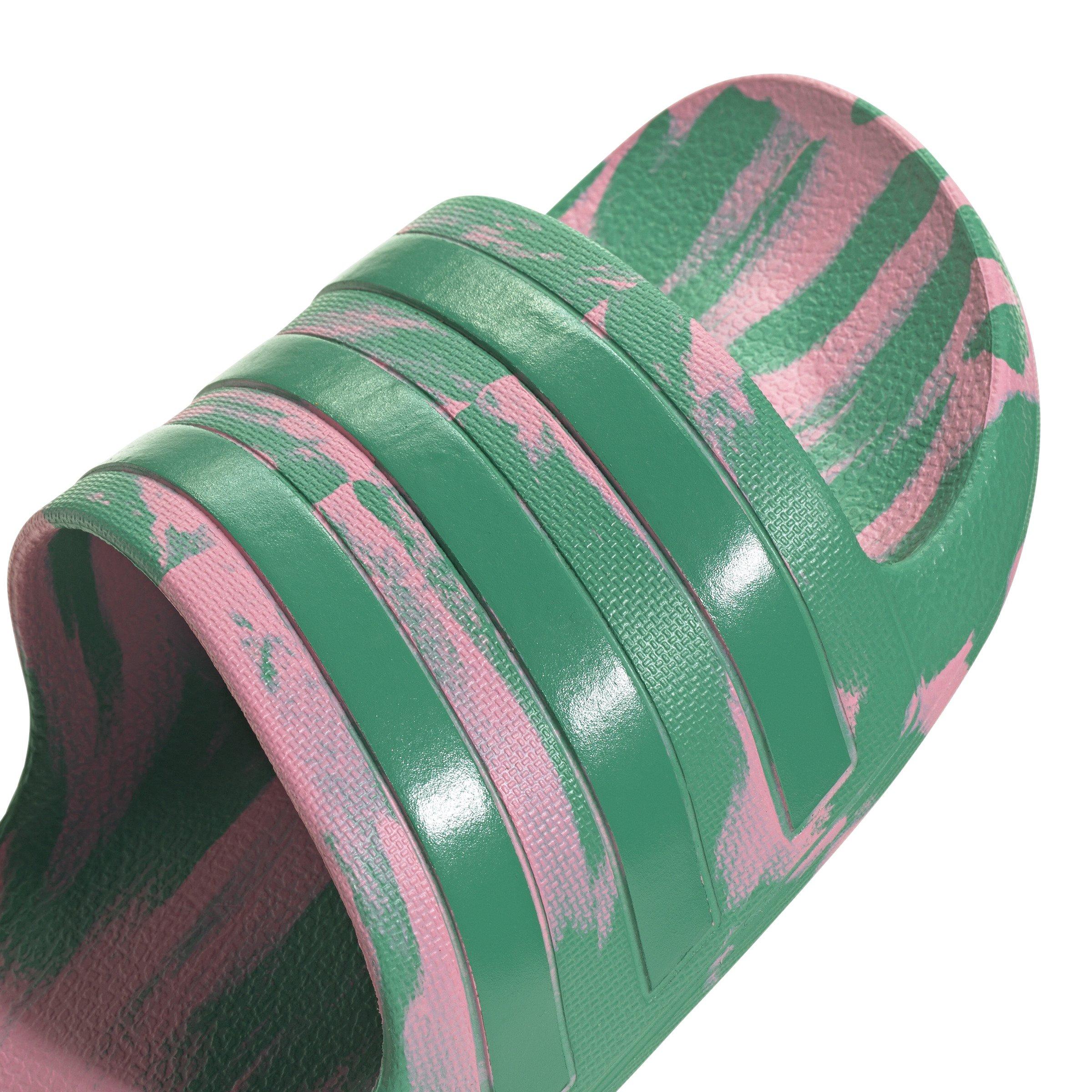adidas Adilette Aqua "Bliss Pink/Court Green/Court Green" Unisex Slide - PINK Thumbnail View 7