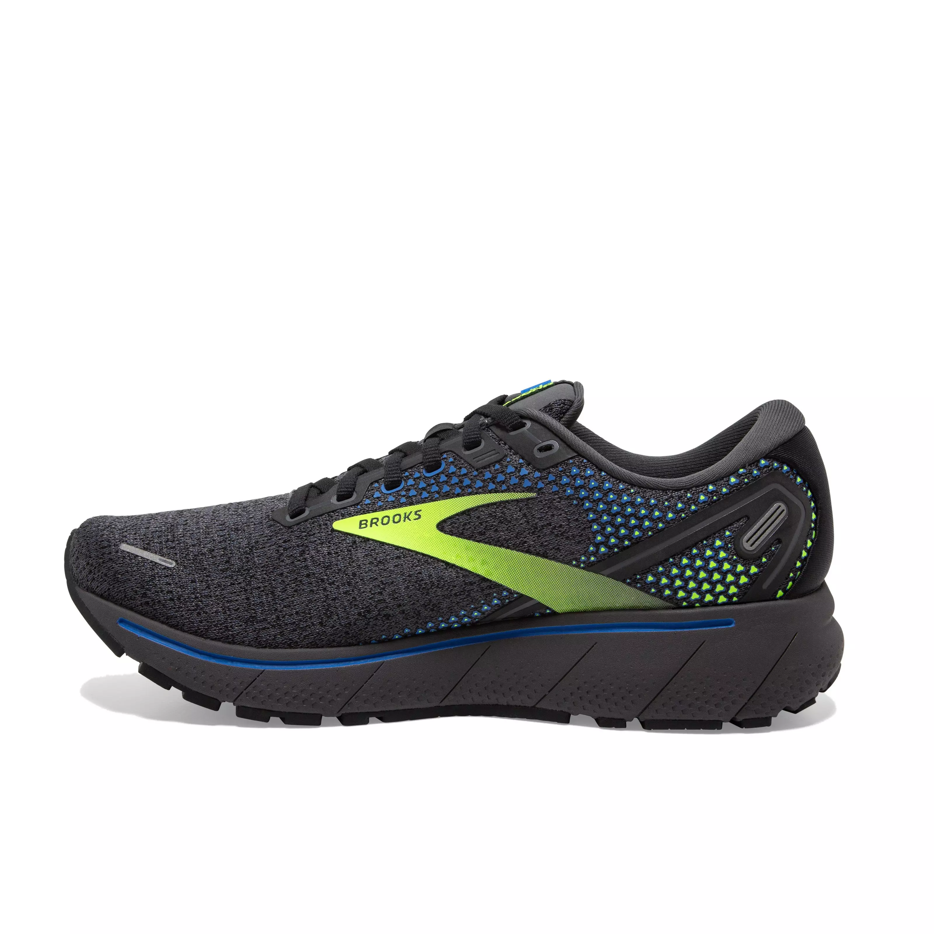 Brooks Ghost 14 "Black/Blackened Pearl/Blue" Men's Running Shoe - BLACK/PEARL/BLUE