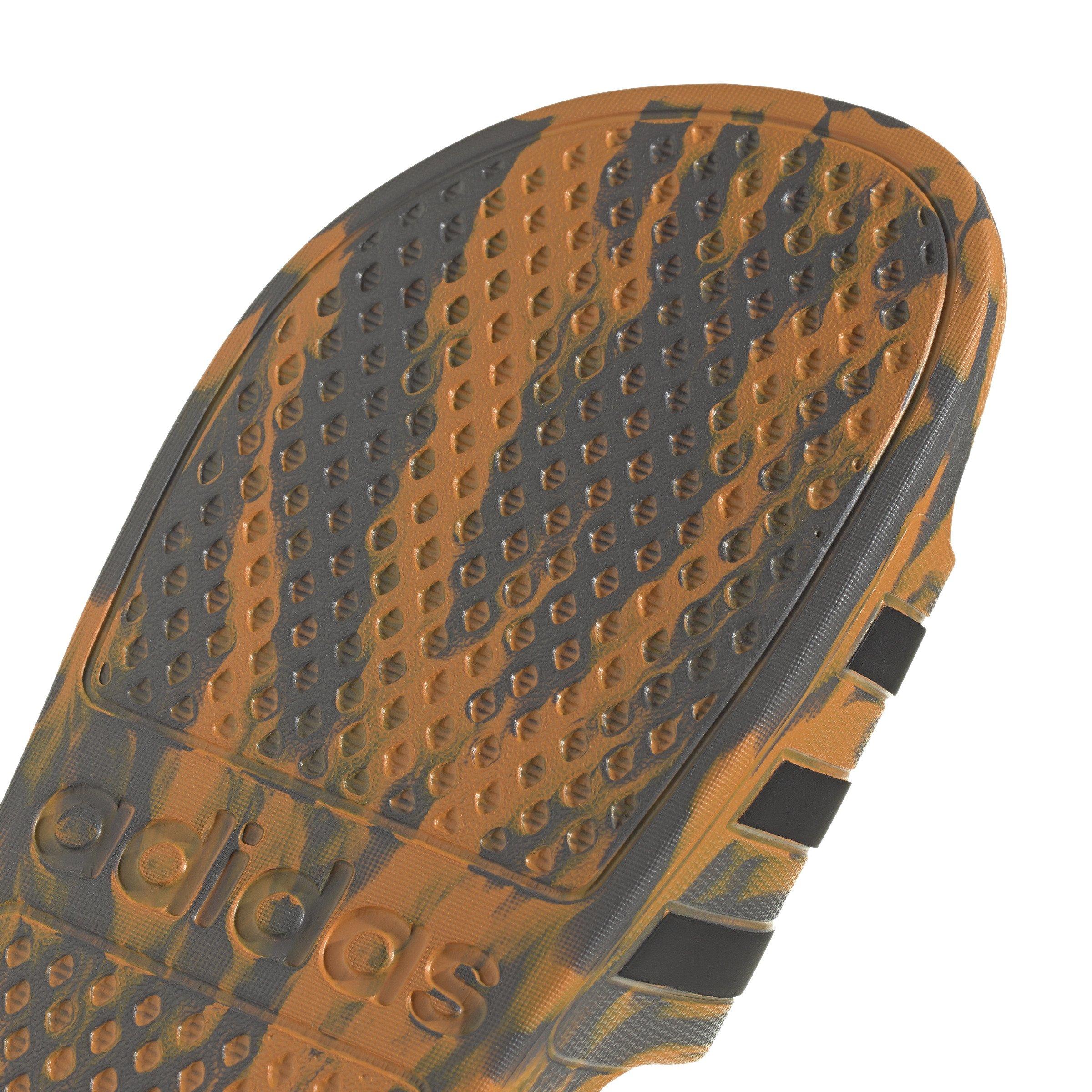 adidas Adilette Aqua "Charcoal/Core Black/Focus Orange" Unisex Slide - BROWN Thumbnail View 7