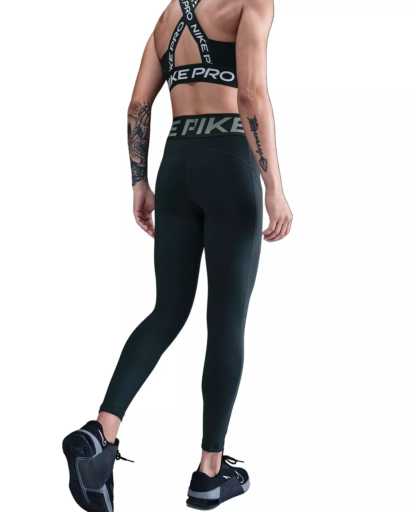 Nike Women's Pro Sculpt High-Waisted 7/8 Leggings - Green - GREEN