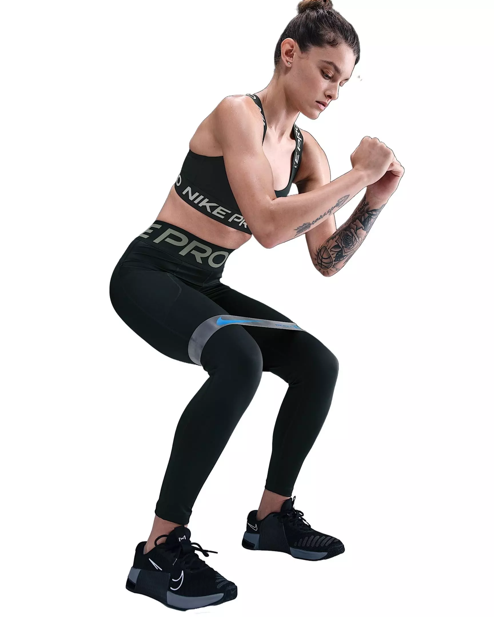 Nike Women's Pro Sculpt High-Waisted 7/8 Leggings - Green - GREEN