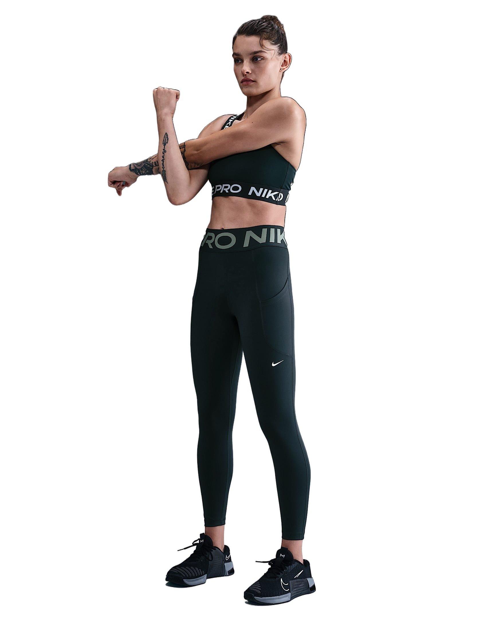 Nike Women's Pro Sculpt High-Waisted 7/8 Leggings - Green - GREEN Thumbnail View 6