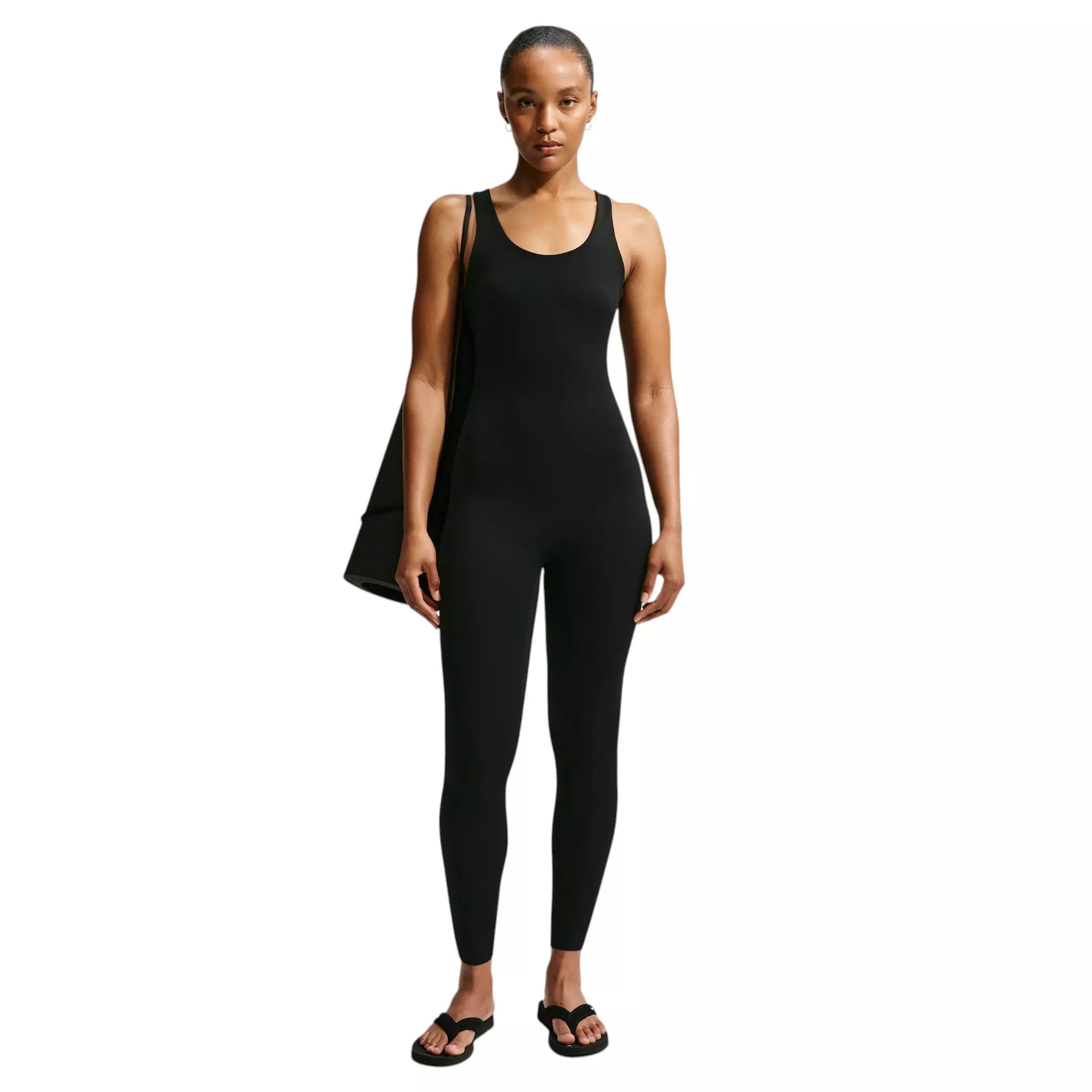 Nike Women's Zenvy 7/8 Bodysuit - Black - BLACK