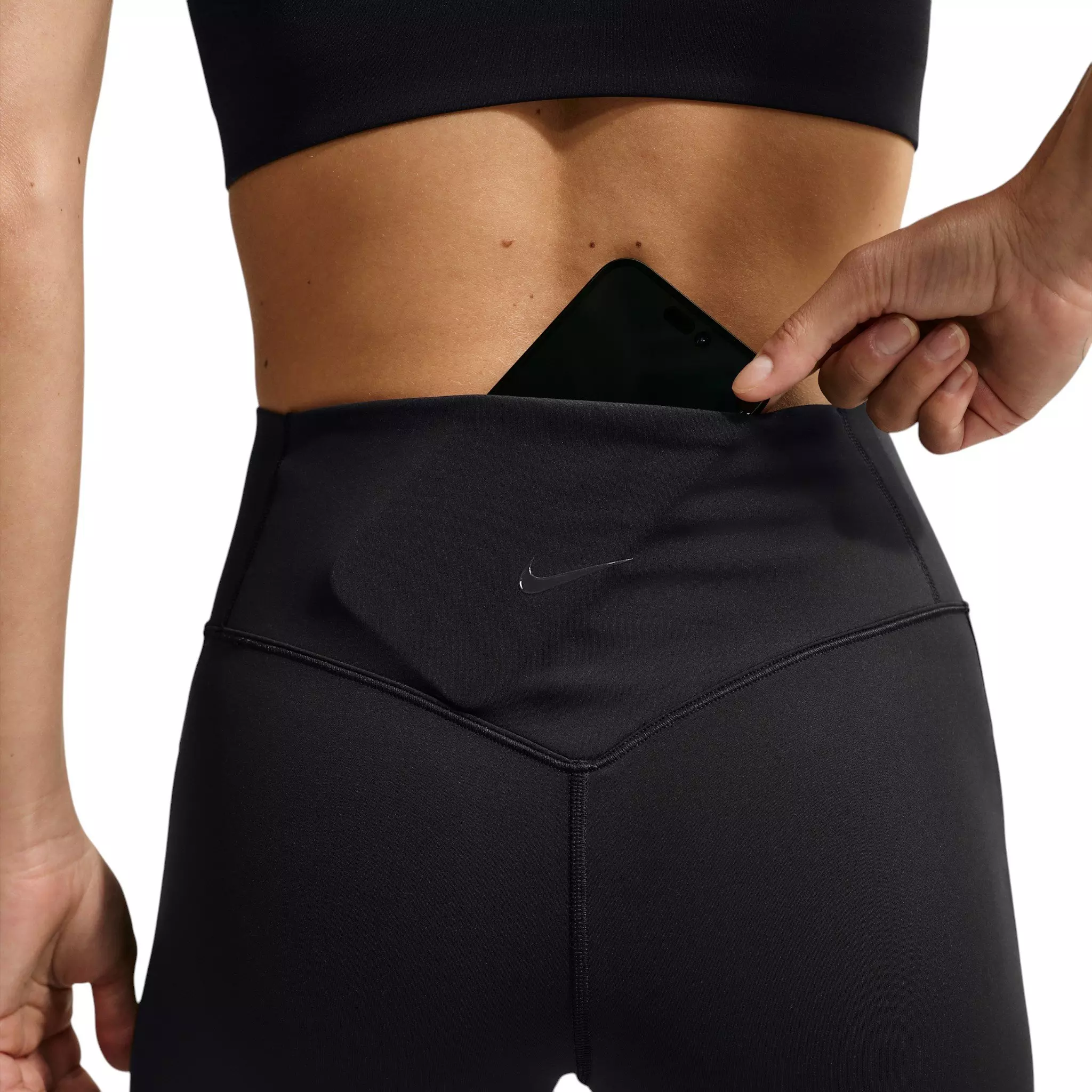 Nike Women's Universa High-waisted 7/8 Mesh Leggings - Black - BLACK