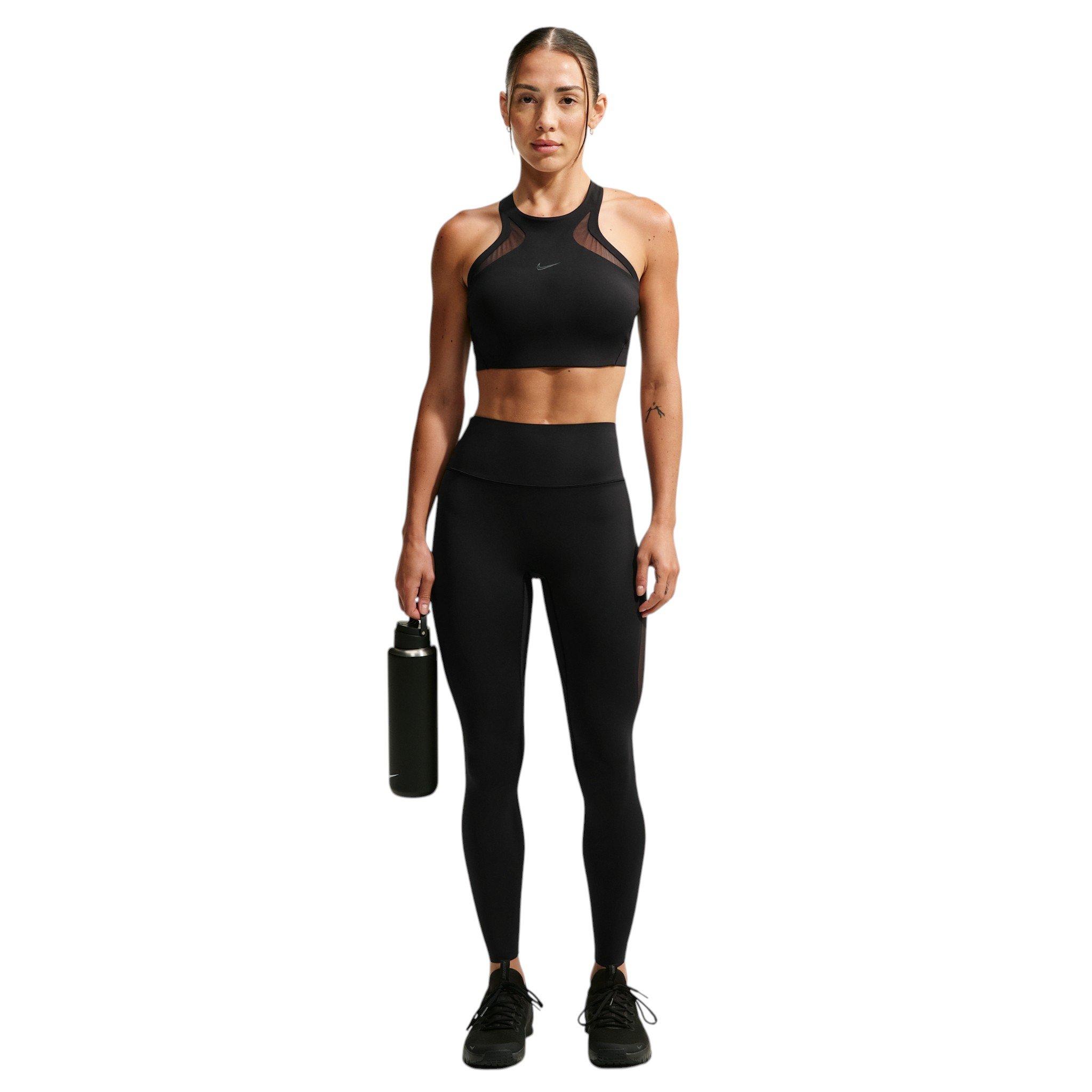 Nike Women's Universa High-waisted 7/8 Mesh Leggings - Black - BLACK