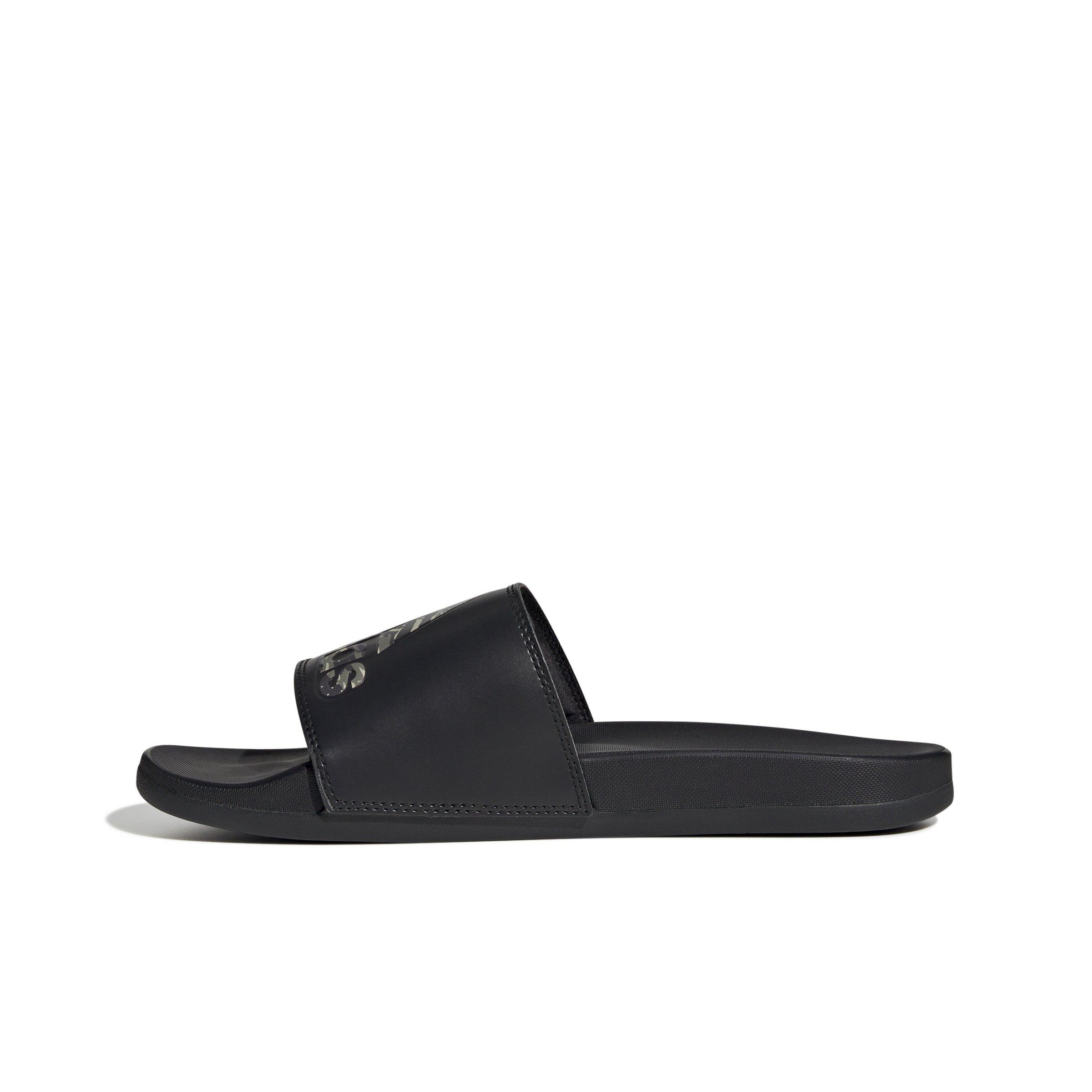 adidas Adilette Comfort "Core Black/Silver Pebble/Core Black" Unisex Slide - BLACK Thumbnail View 2