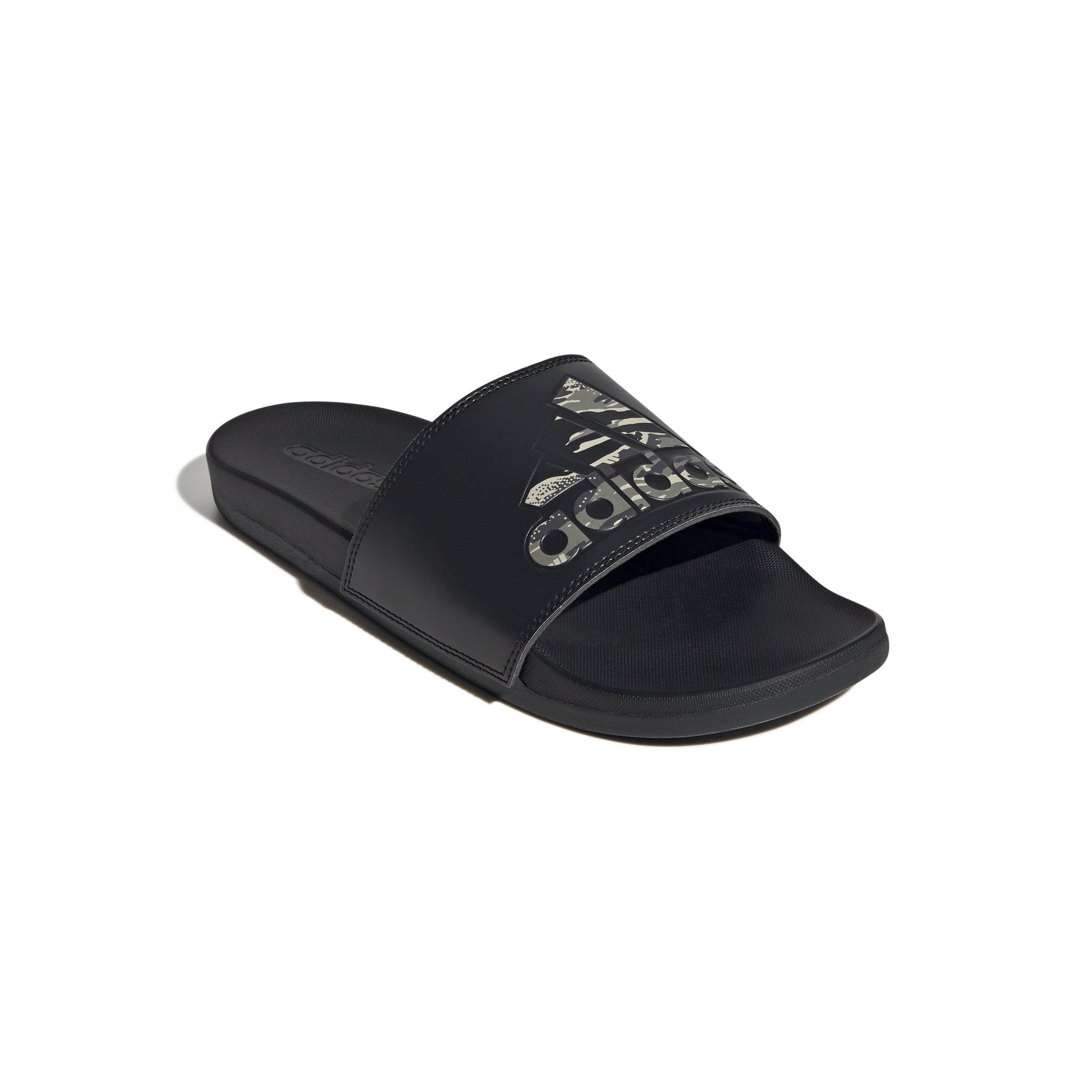 adidas Adilette Comfort "Core Black/Silver Pebble/Core Black" Unisex Slide - BLACK Thumbnail View 3