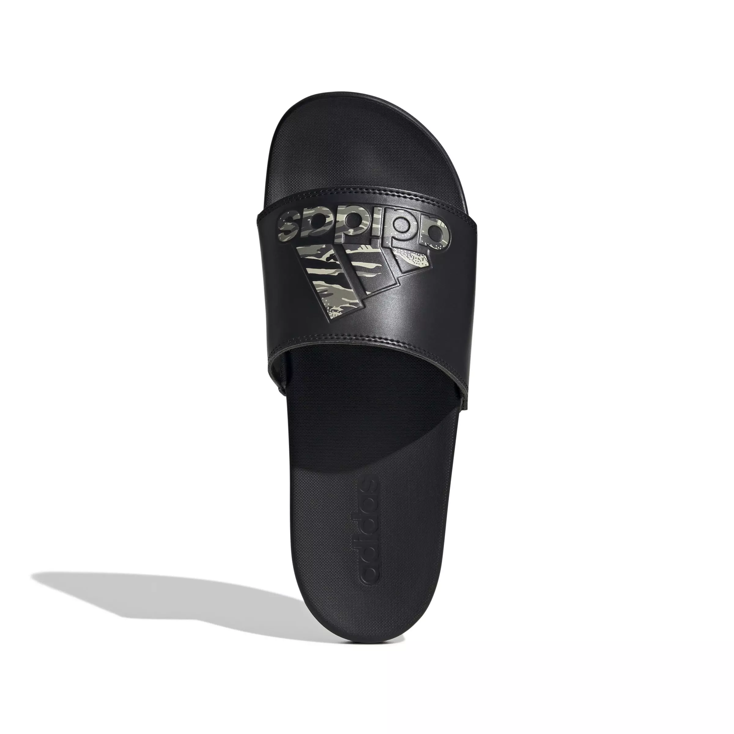 adidas Adilette Comfort "Core Black/Silver Pebble/Core Black" Unisex Slide - BLACK
