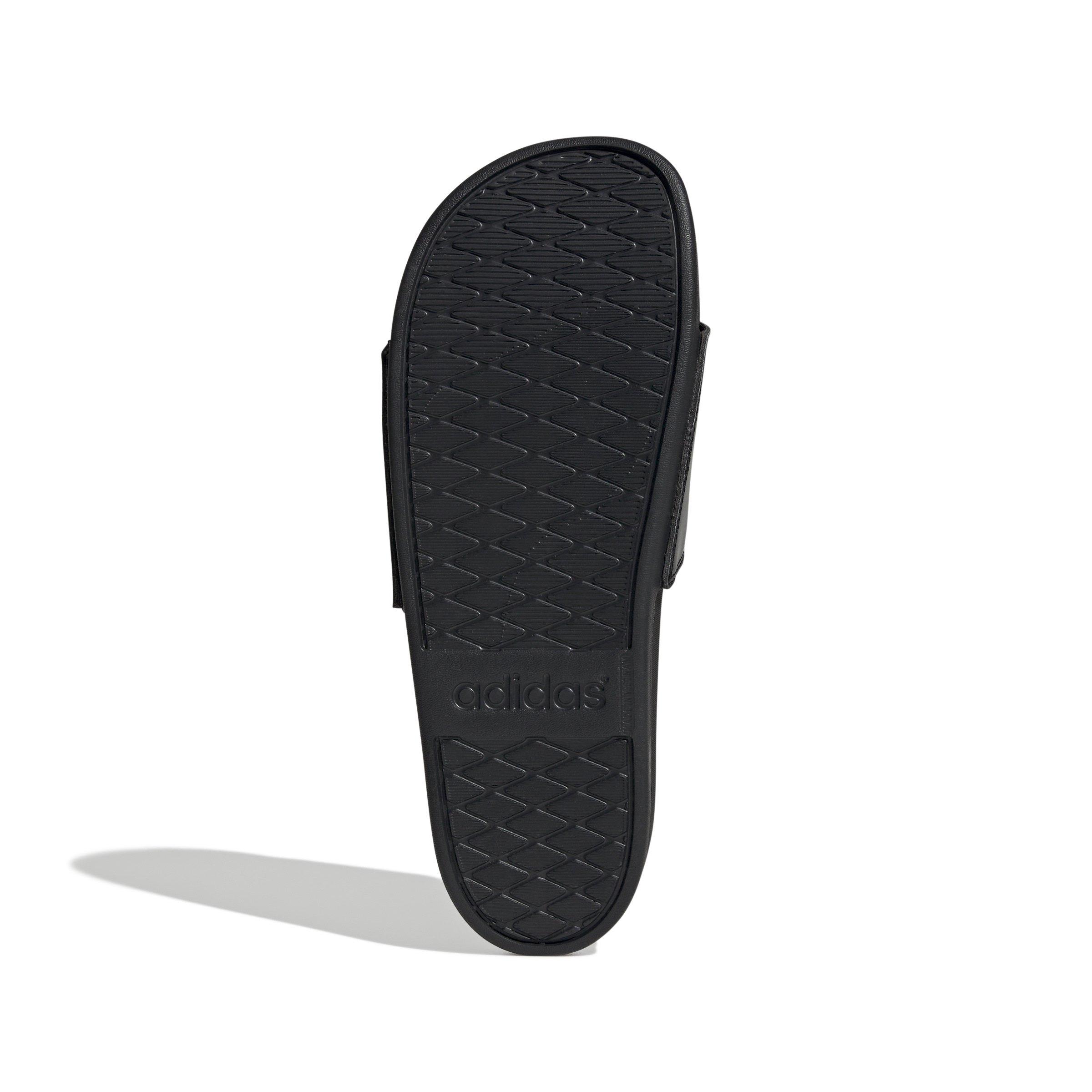 adidas Adilette Comfort "Core Black/Silver Pebble/Core Black" Unisex Slide - BLACK Thumbnail View 6