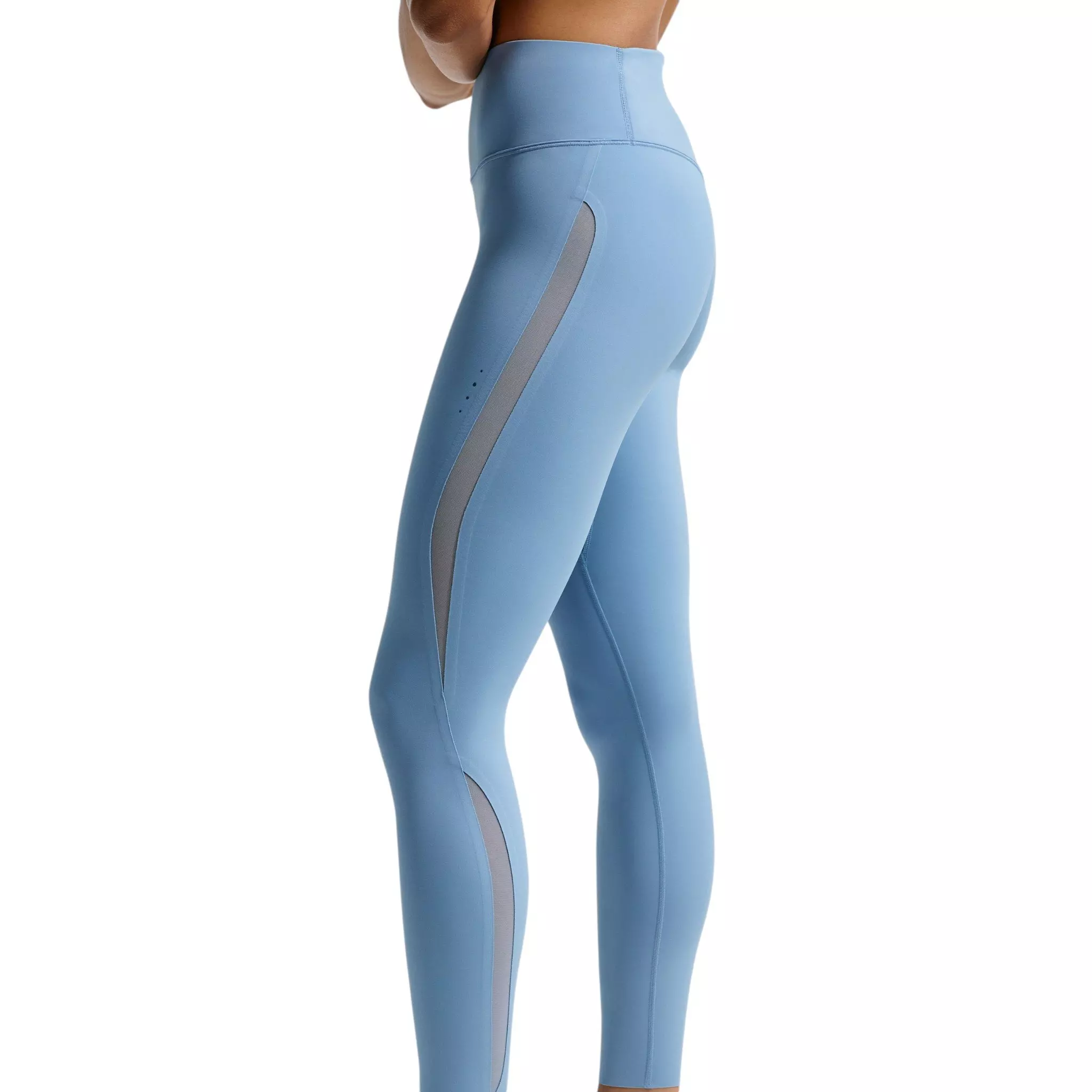 Nike Women's Universa High-waisted 7/8 Mesh Leggings - Blue - BLUE