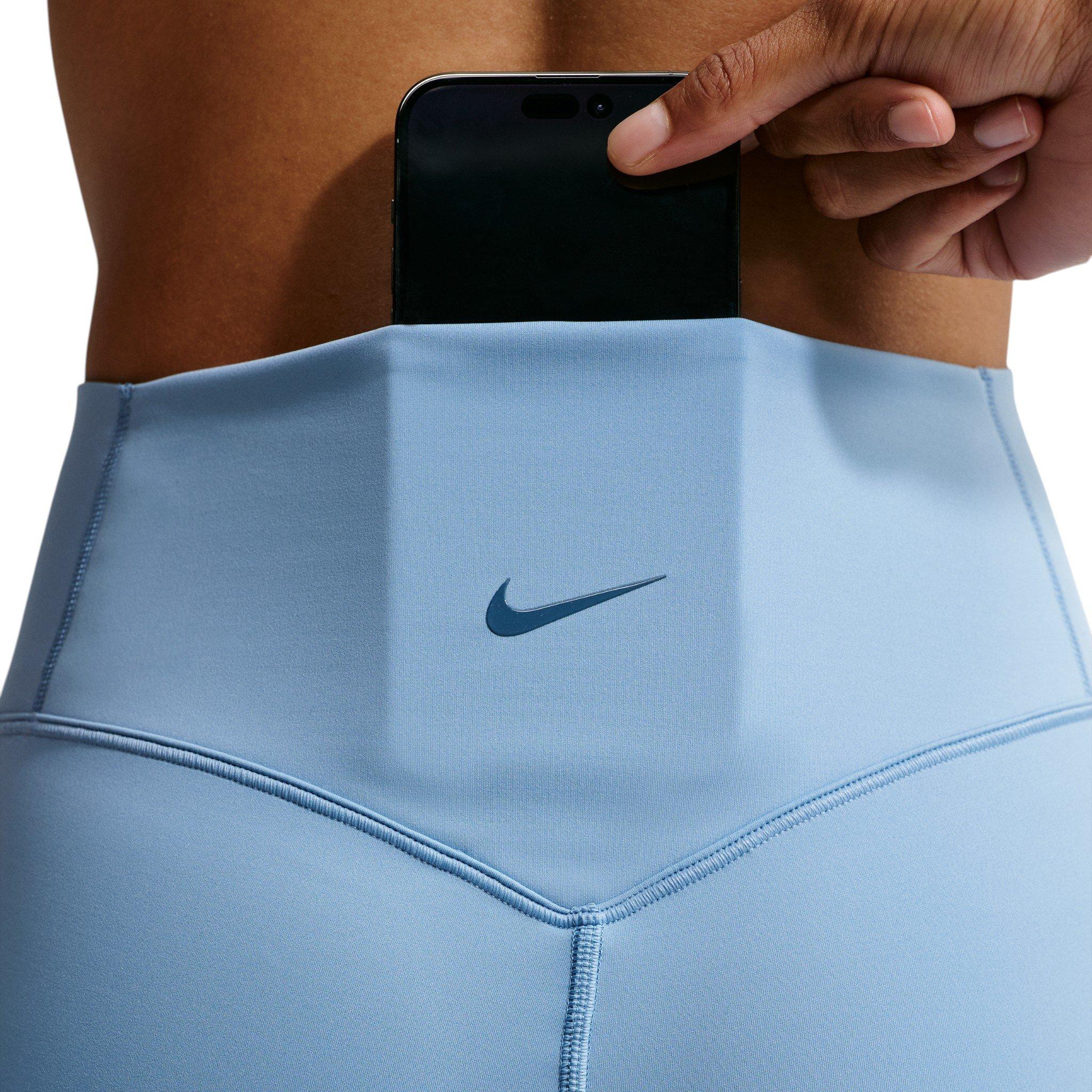 Nike Women's Universa High-waisted 7/8 Mesh Leggings - Blue - BLUE
