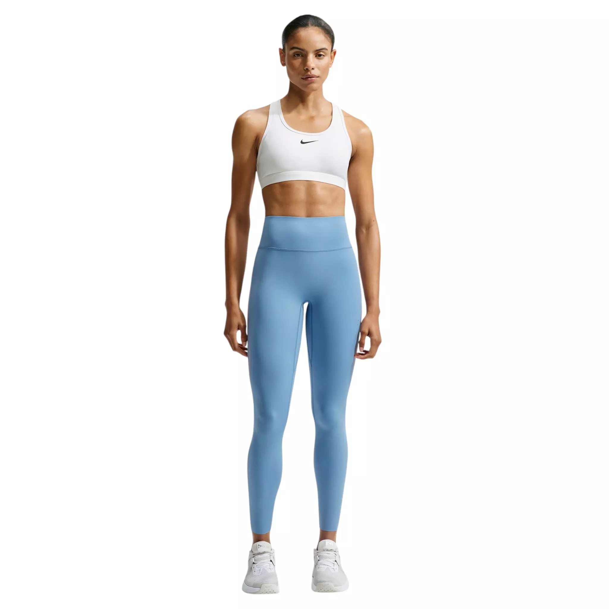 Nike Women's Universa High-waisted 7/8 Mesh Leggings - Blue - BLUE