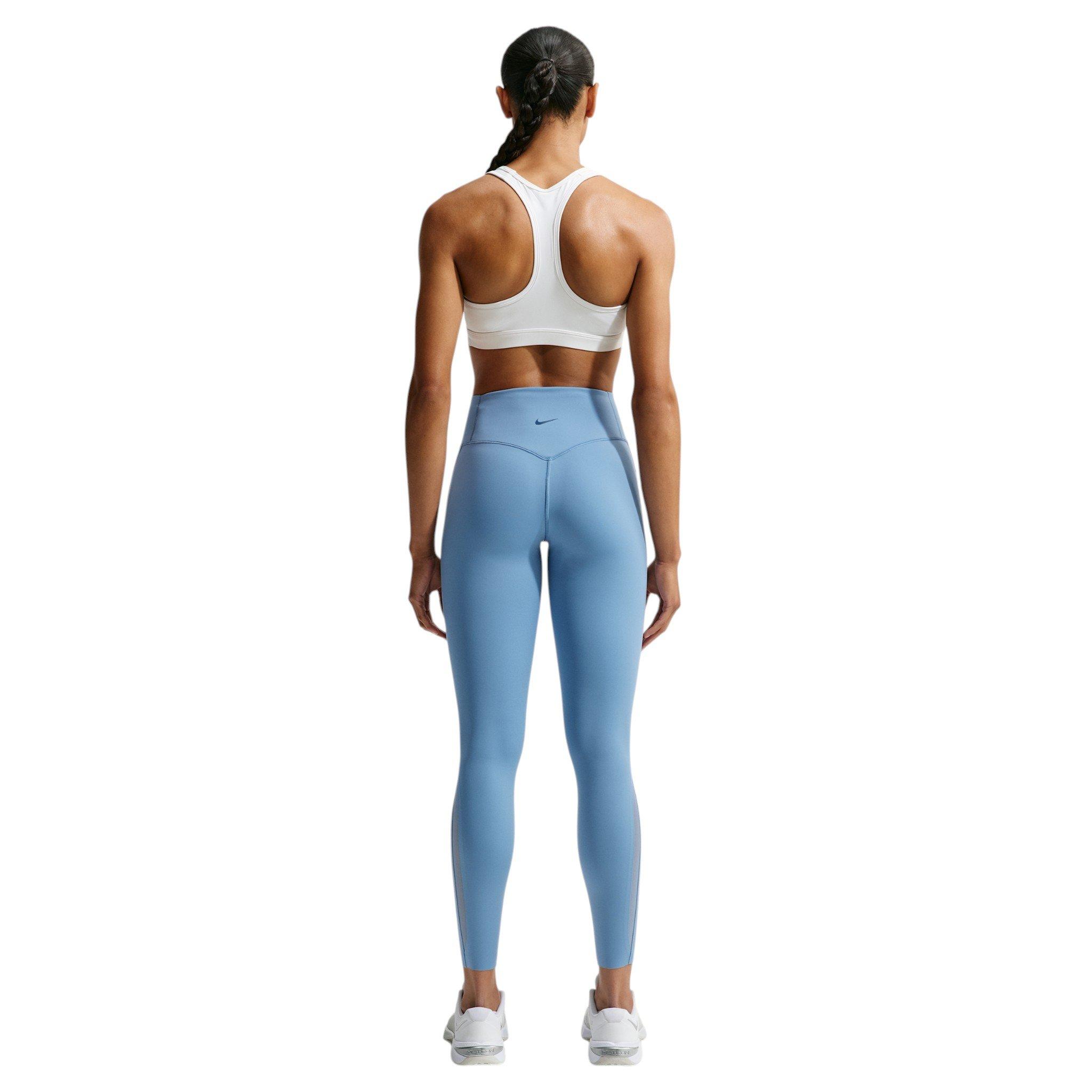 Nike Women's Universa High-waisted 7/8 Mesh Leggings - Blue - BLUE