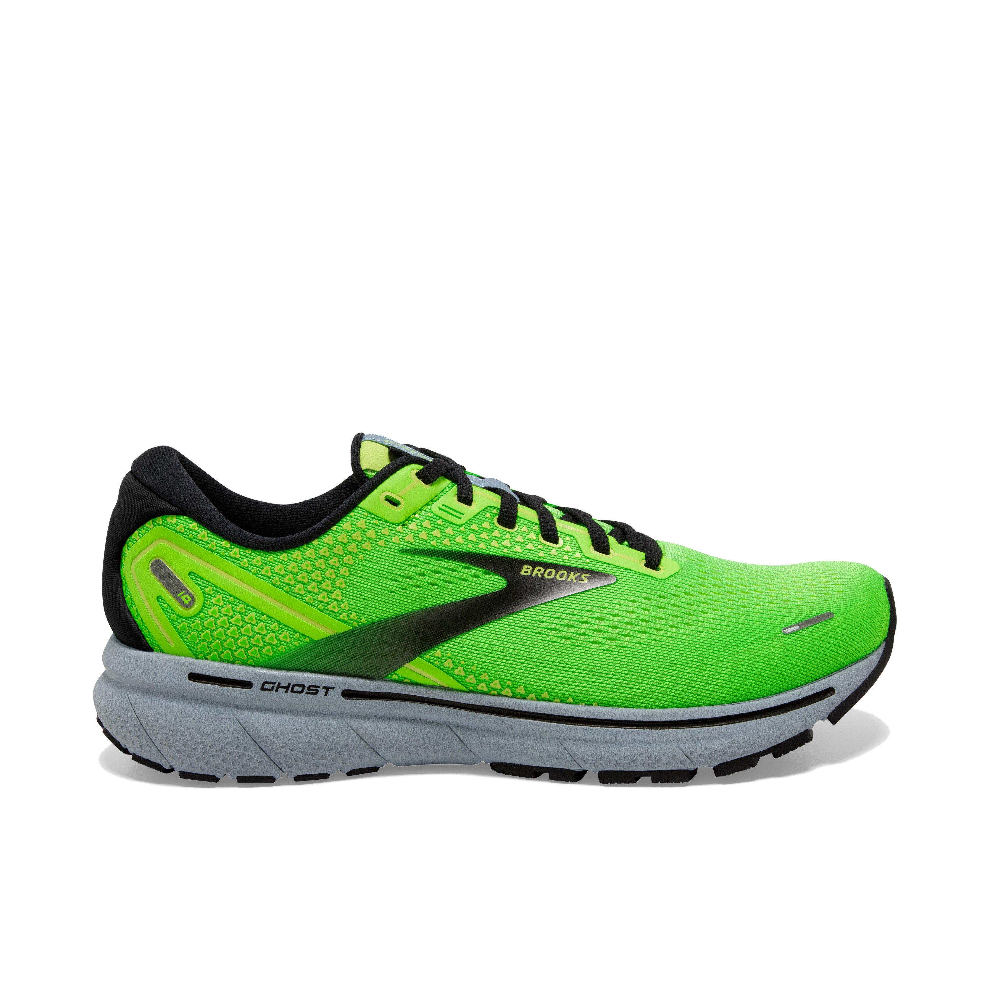 Brooks Ghost 14 "Green Gecko/Blue/Black" Men's Running Shoe - GREEN/BLUE/BLACK Thumbnail View 1