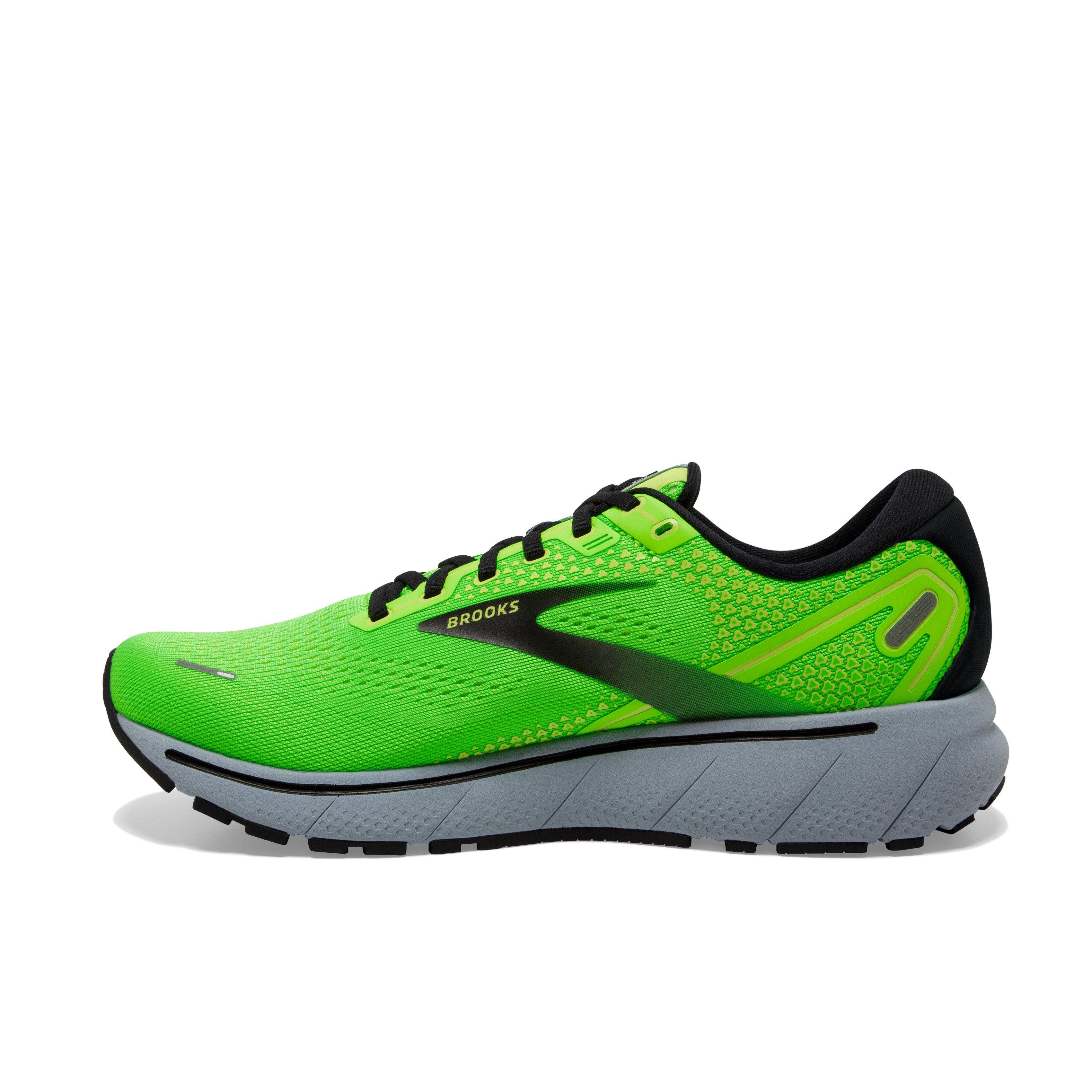 Brooks Ghost 14 "Green Gecko/Blue/Black" Men's Running Shoe - GREEN/BLUE/BLACK Thumbnail View 2