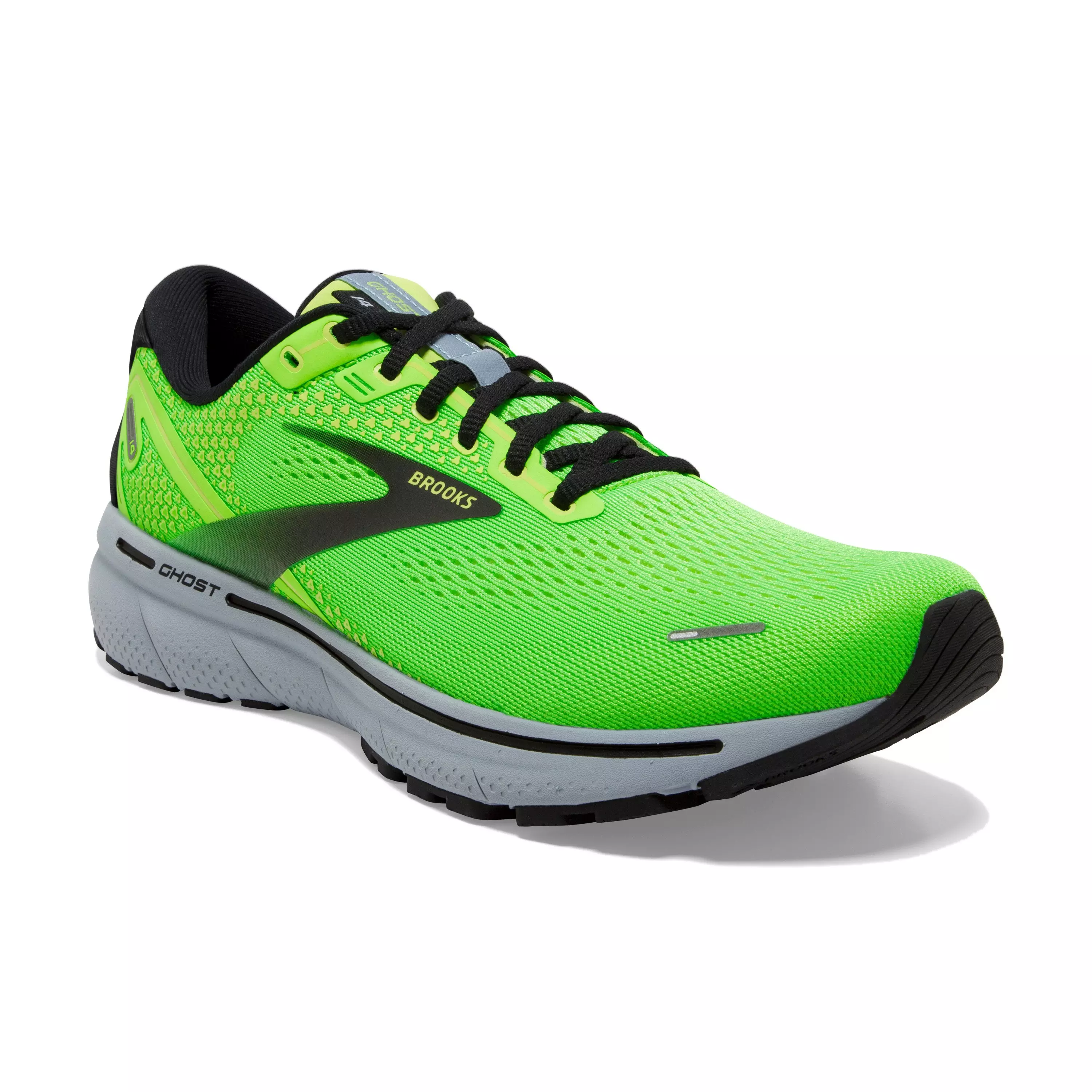 Brooks Ghost 14 "Green Gecko/Blue/Black" Men's Running Shoe - GREEN/BLUE/BLACK