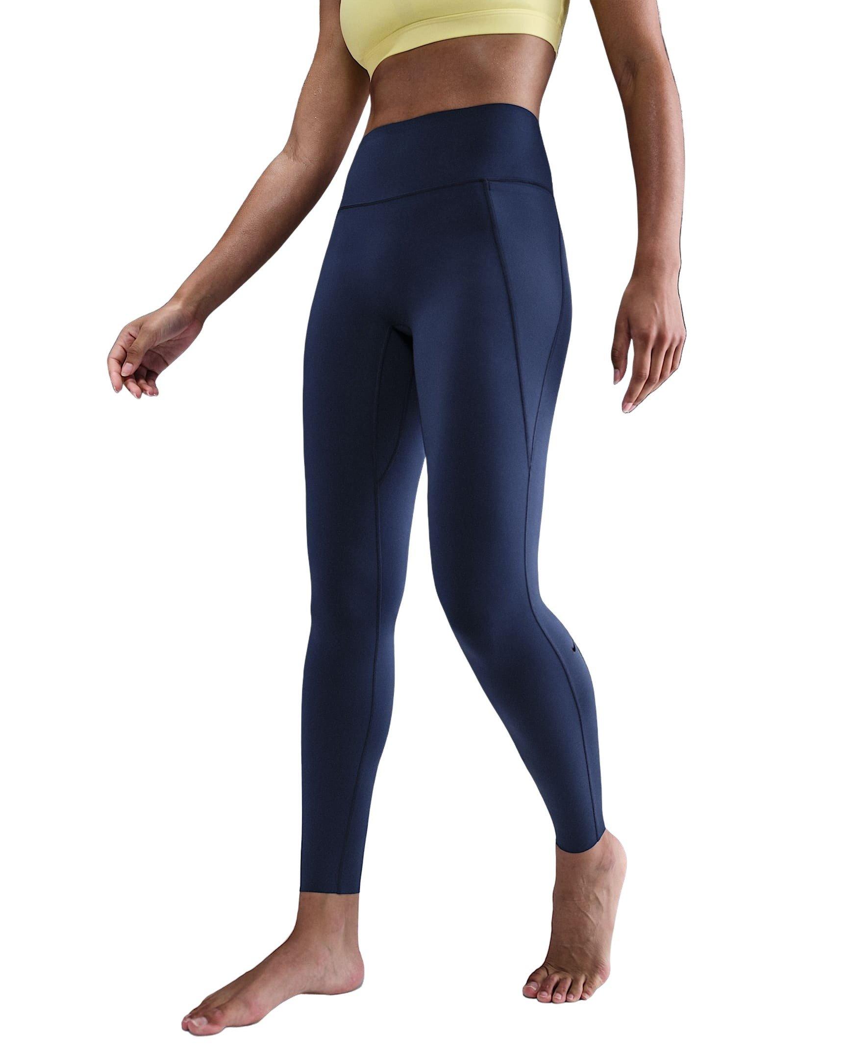 Nike Women's Universa High-Waisted Full-Length Leggings with No Front Seam - Blue - BLUE Thumbnail View 1
