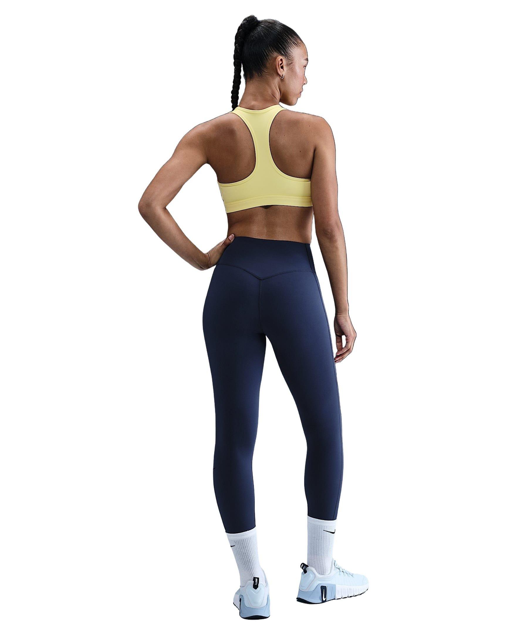 Nike Women's Universa High-Waisted Full-Length Leggings with No Front Seam - Blue - BLUE Thumbnail View 7