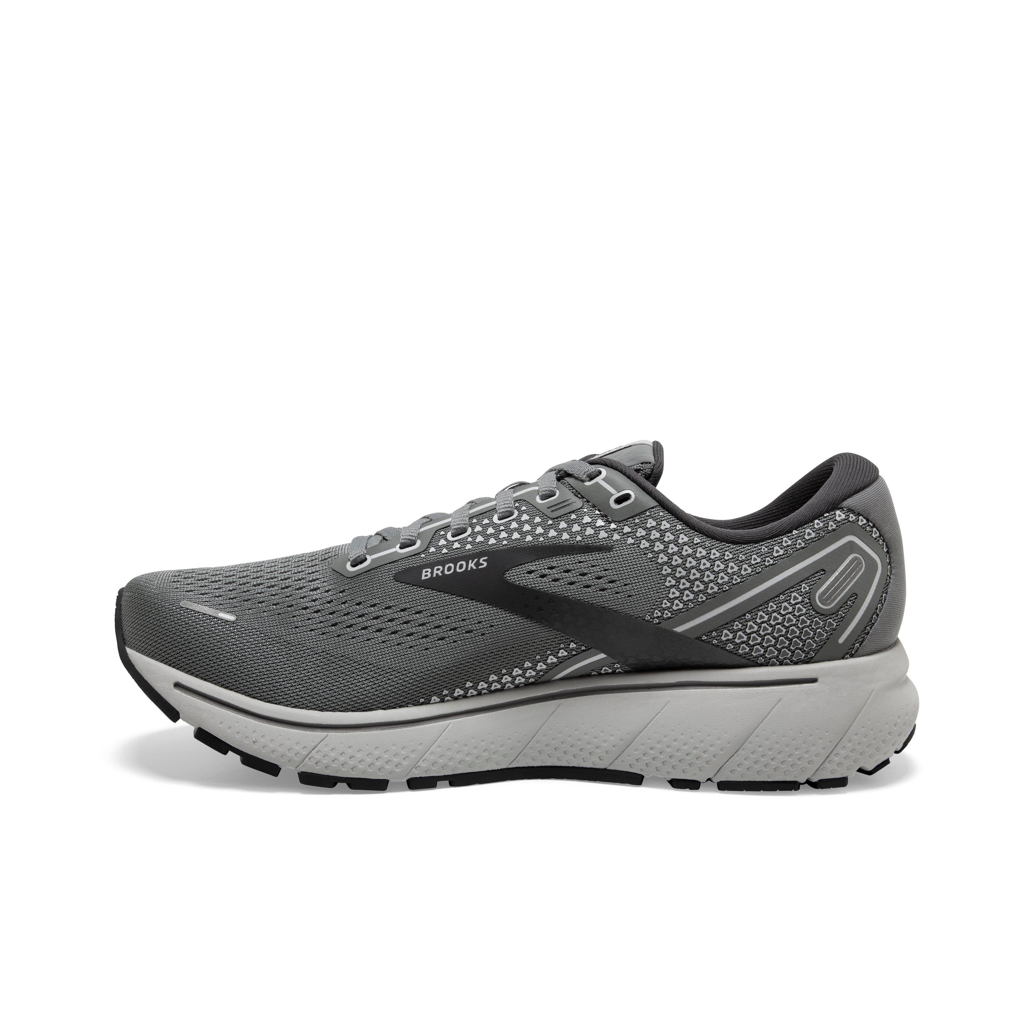 Brooks Ghost 14 "Grey/Alloy/Oyster" Men's Wide Running Shoe - GREY/ALLOY/OYSTER Thumbnail View 2