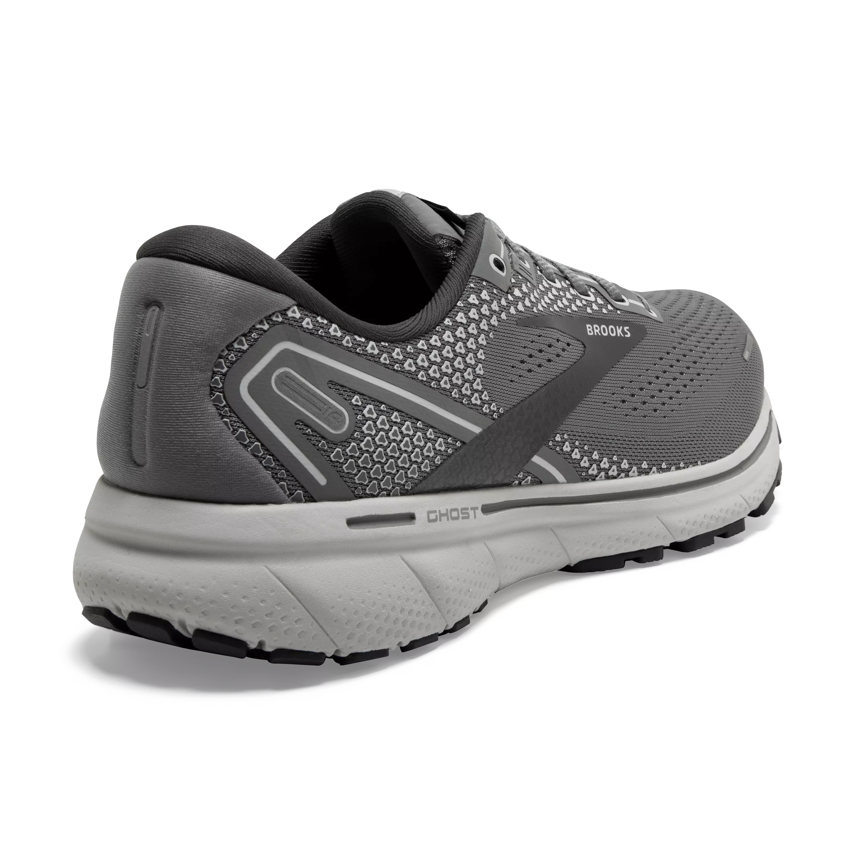 Brooks Ghost 14 "Grey/Alloy/Oyster" Men's Wide Running Shoe - GREY/ALLOY/OYSTER