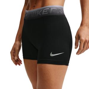 Nike Women's Pro Mid-Rise 3" Shorts - Black - BLACK