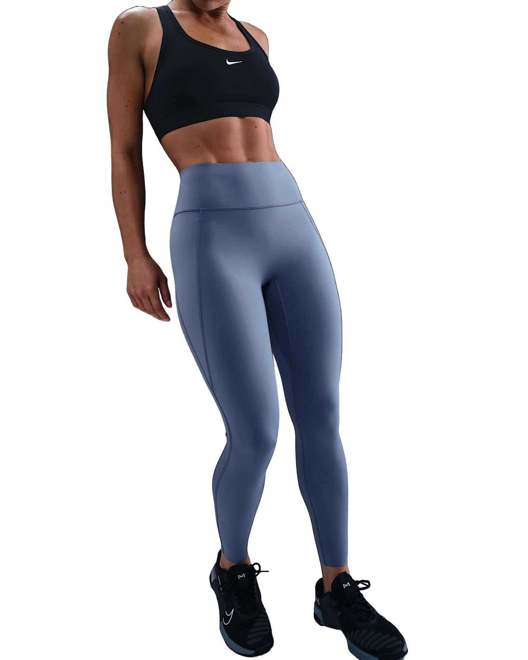 Nike Women's Universa High-Waisted 7/8 Leggings with No Front Seam - Light Blue - LIGHT BLUE Thumbnail View 1