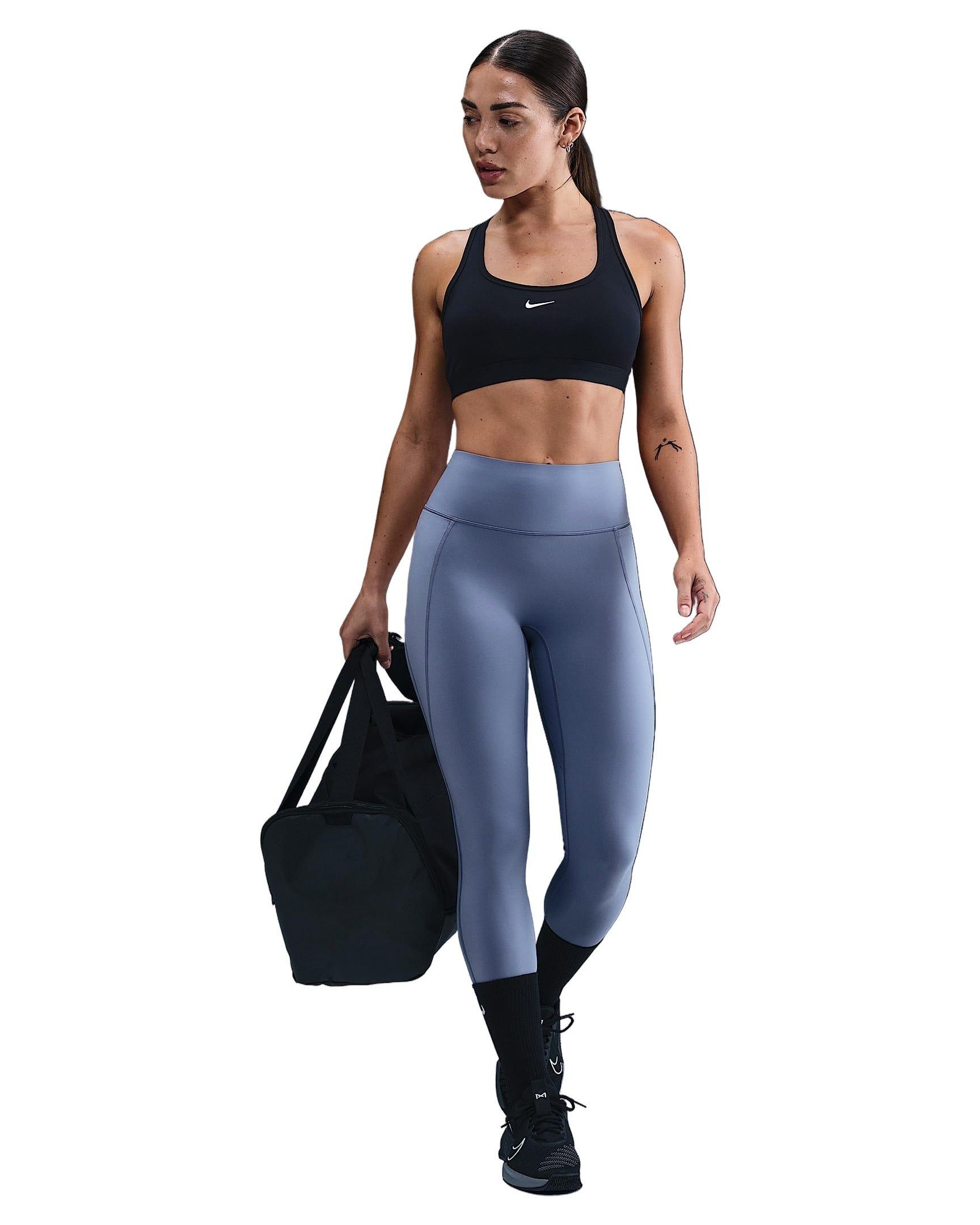 Nike Women's Universa High-Waisted 7/8 Leggings with No Front Seam - Light Blue - LIGHT BLUE Thumbnail View 7