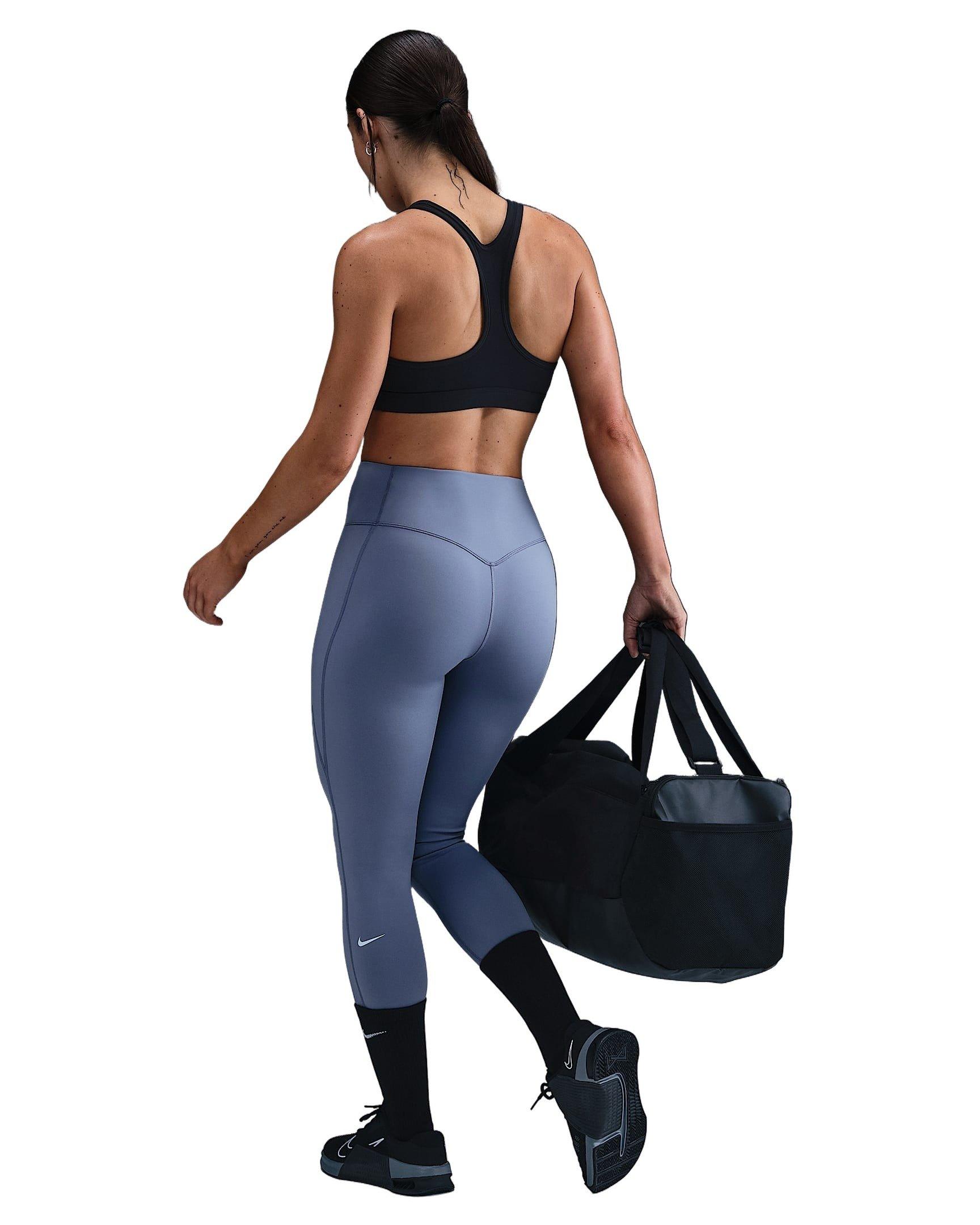 Nike Women's Universa High-Waisted 7/8 Leggings with No Front Seam - Light Blue - LIGHT BLUE Thumbnail View 8