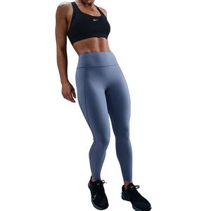 Nike Women's Universa High-Waisted 7/8 Leggings with No Front Seam - Light Blue