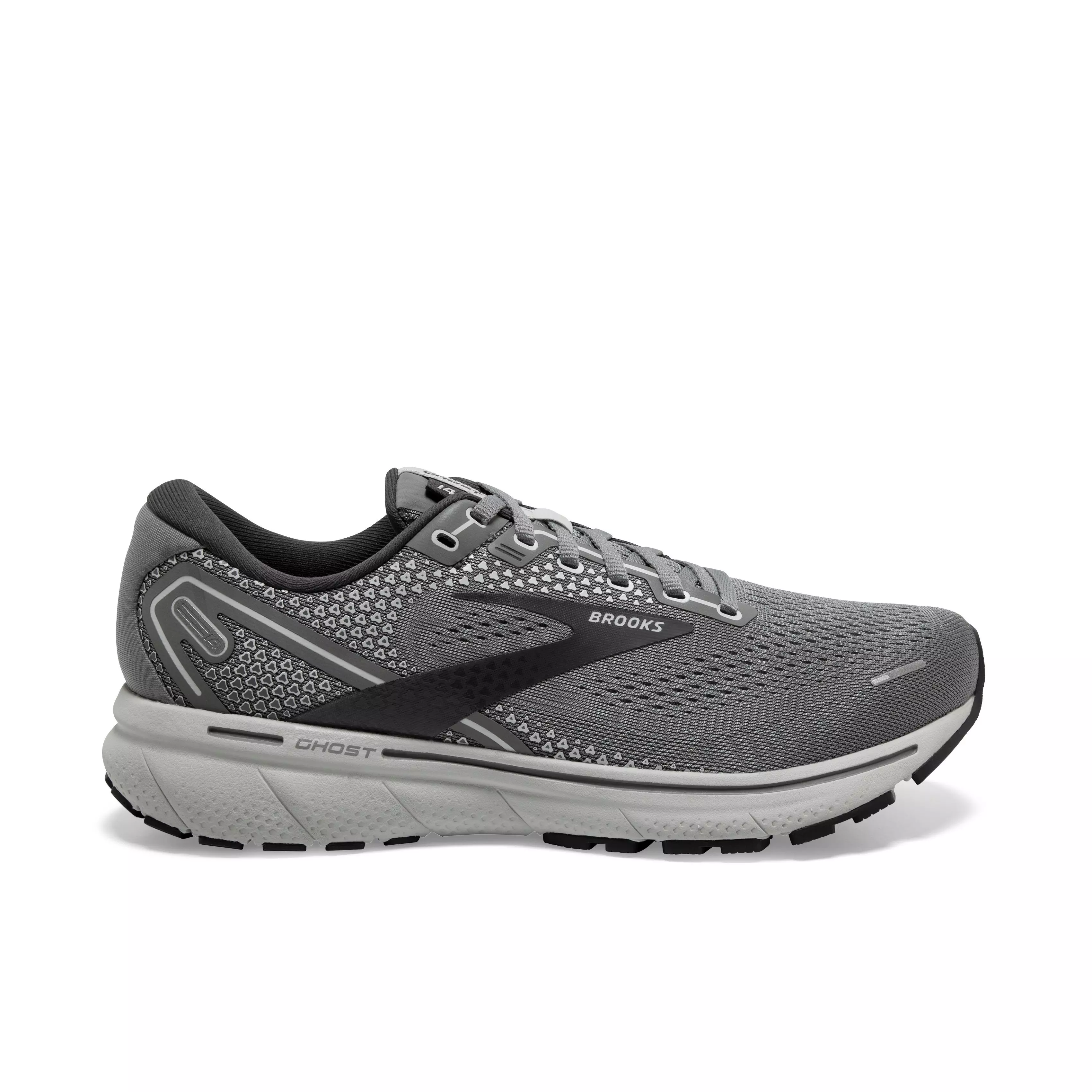 Brooks Ghost 14 "Grey/Alloy/Oyster" Men's Narrow Running Shoe - GREY/ALLOY/OYSTER