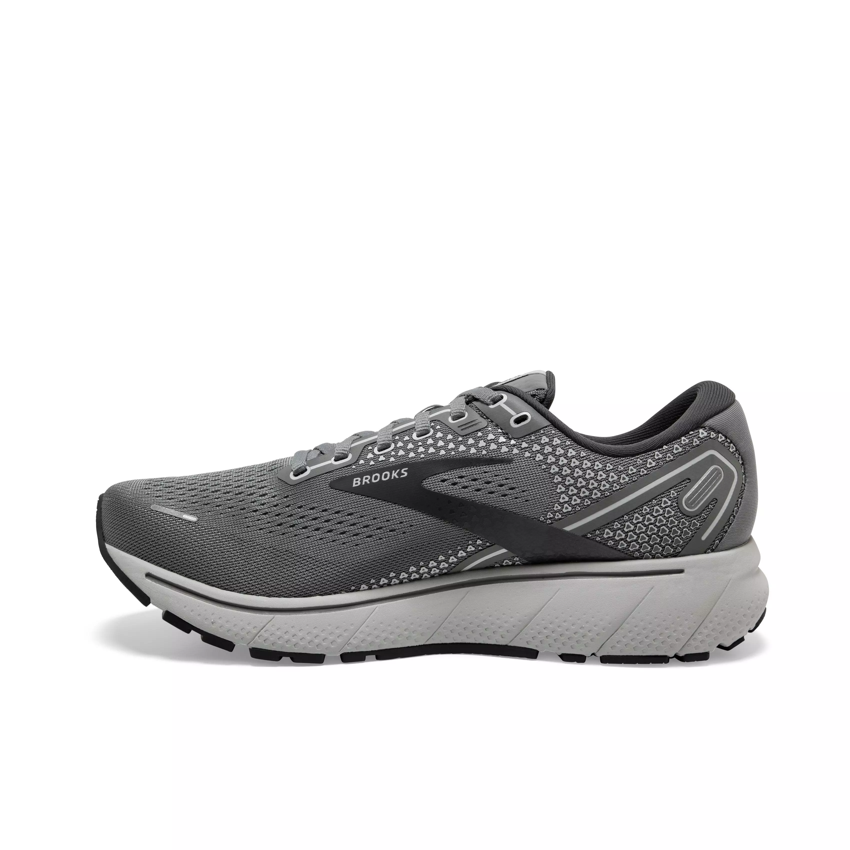 Brooks Ghost 14 "Grey/Alloy/Oyster" Men's Narrow Running Shoe - GREY/ALLOY/OYSTER