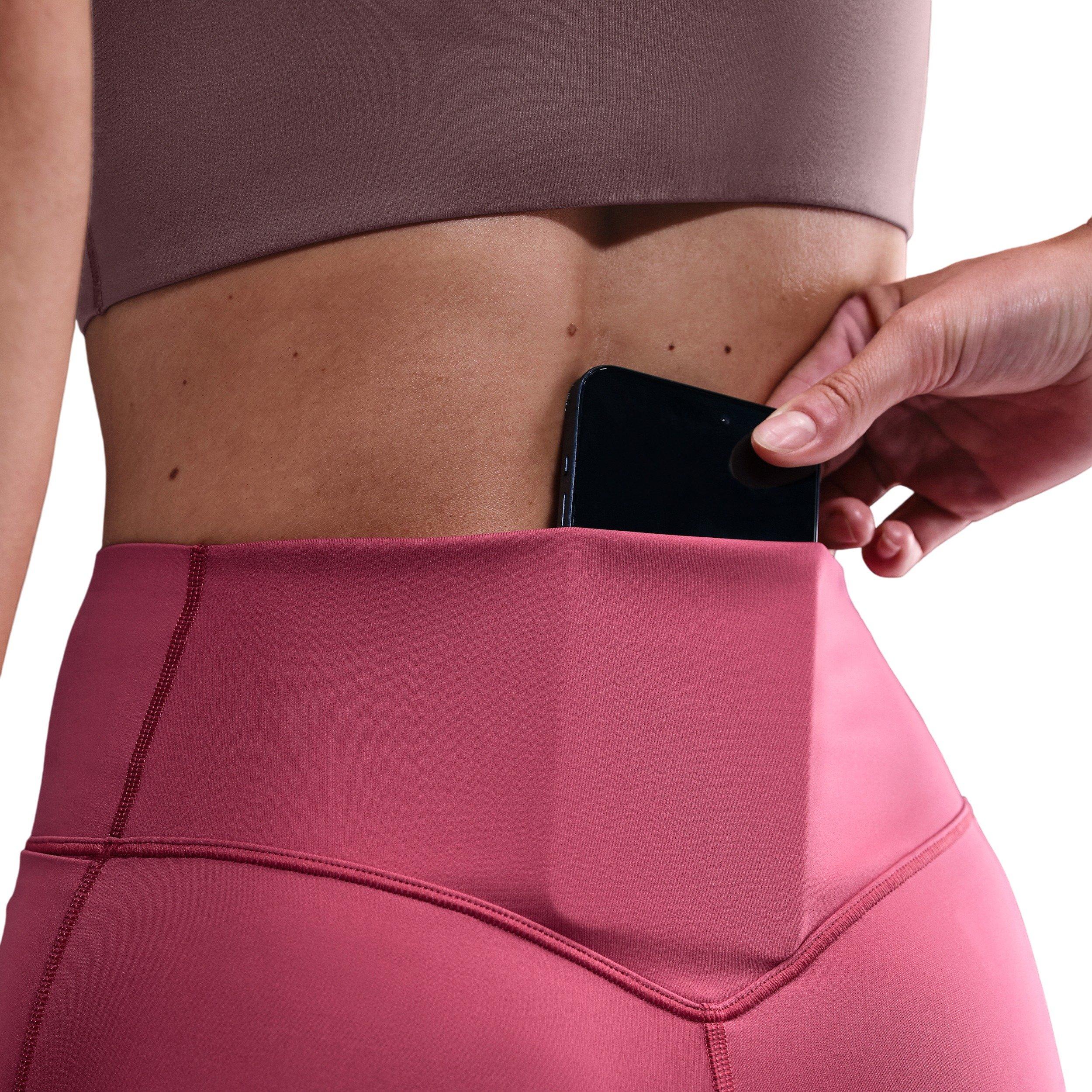 Nike Women's Universa High-Waisted 7/8 Leggings with No Front Seam - Beet Purple - BEET PURPLE Thumbnail View 4