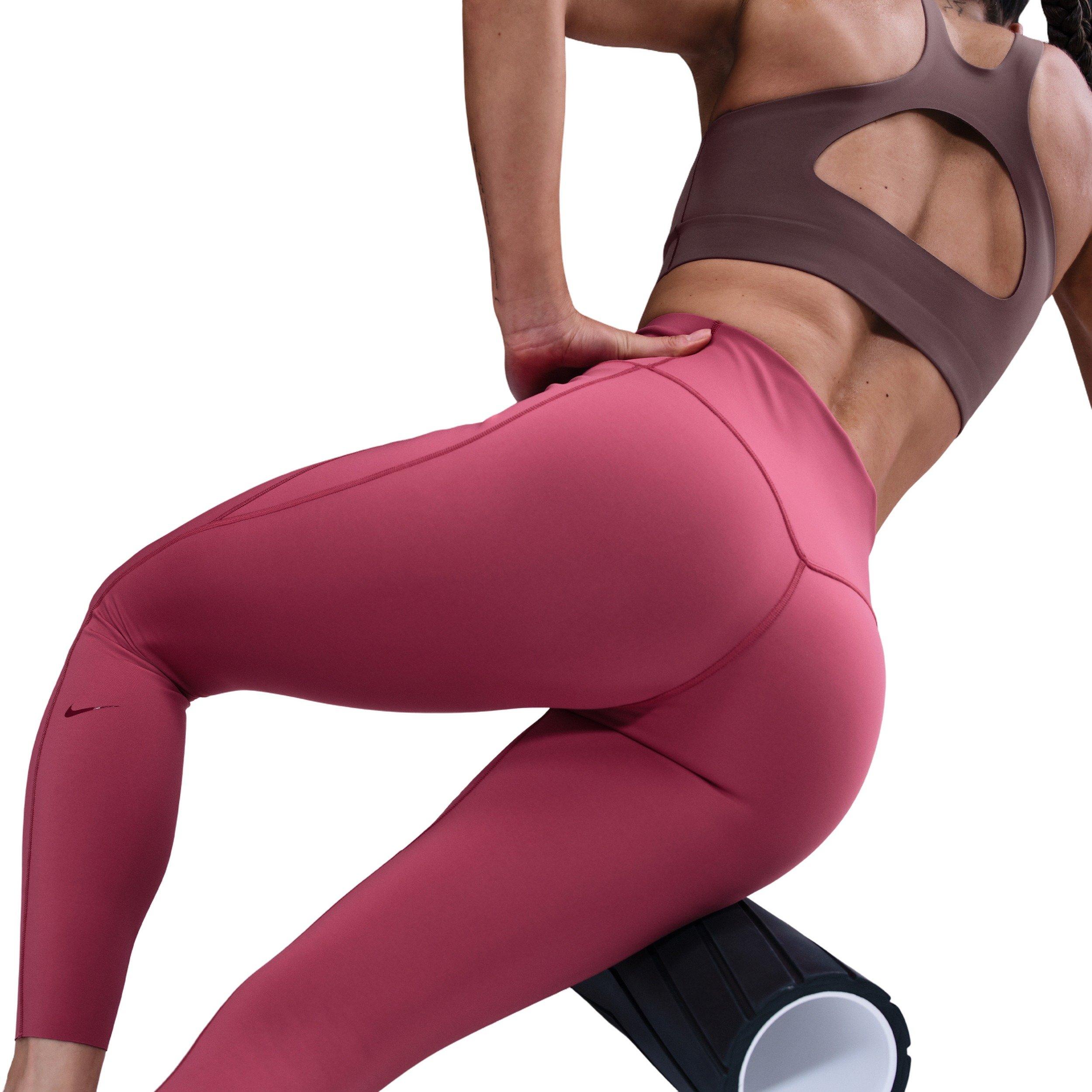 Nike Women's Universa High-Waisted 7/8 Leggings with No Front Seam - Beet Purple - BEET PURPLE Thumbnail View 5