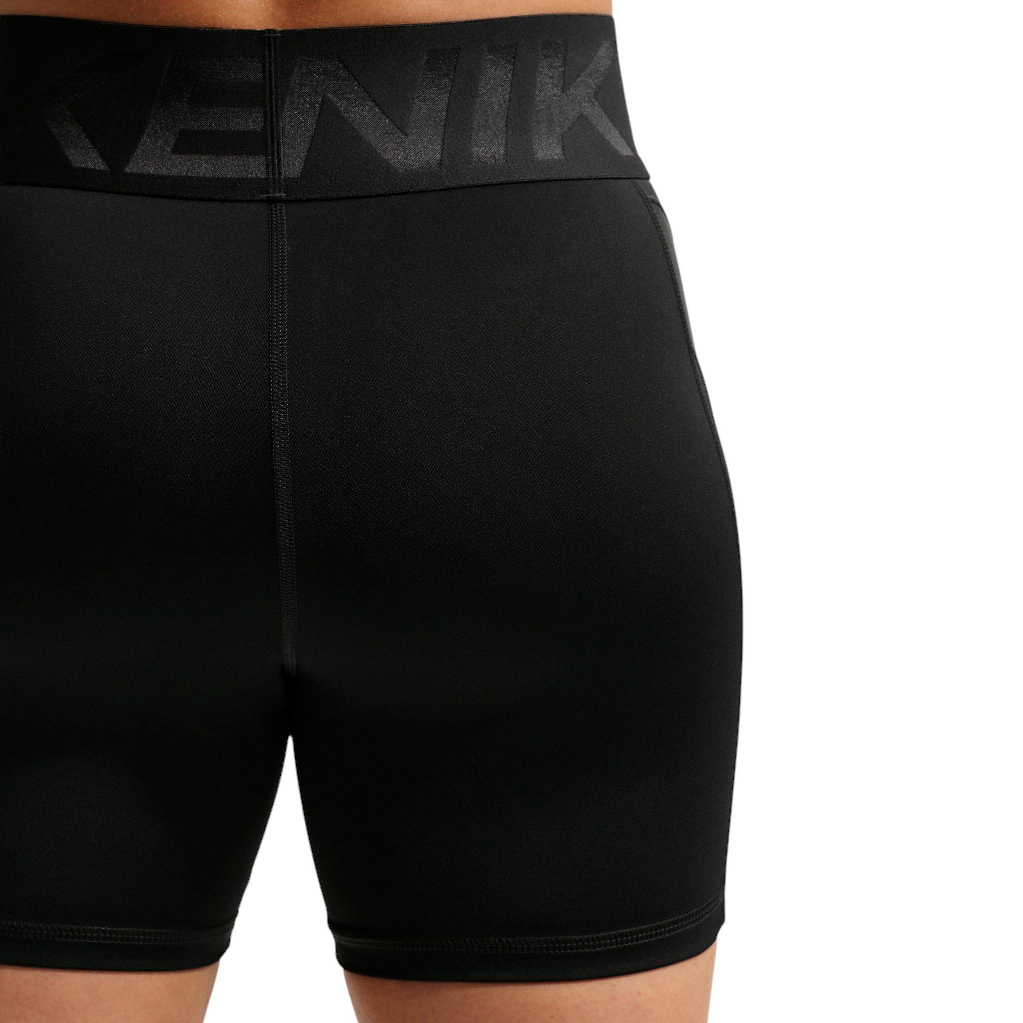 Nike Women's Pro Sculpt Dri-FIT High-Waisted 5" Shorts - Black - BLACK Thumbnail View 2