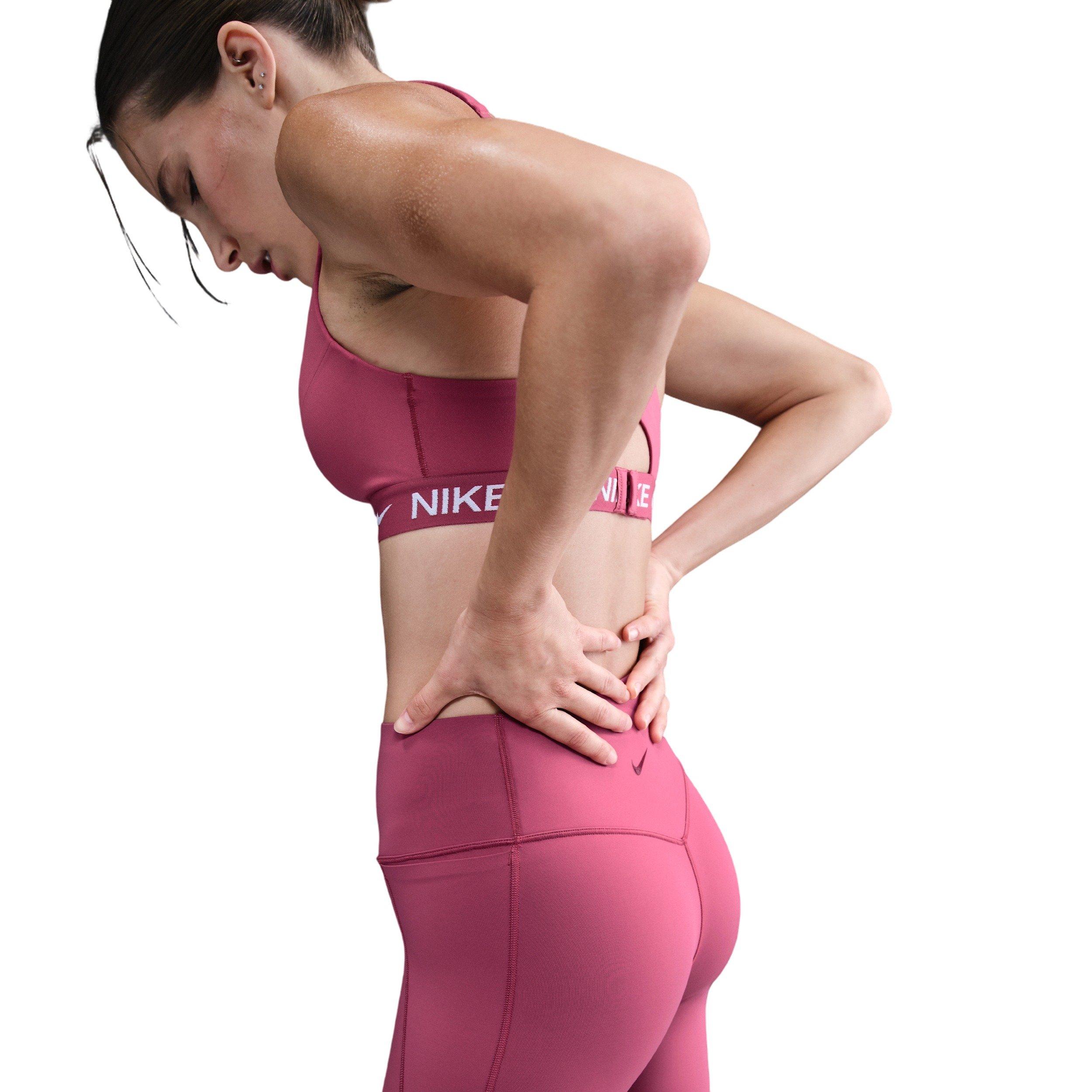 Nike Women's Universa High-Waisted 8" Biker Shorts with No Front Seam - Beet Purple - BEET PURPLE Thumbnail View 5